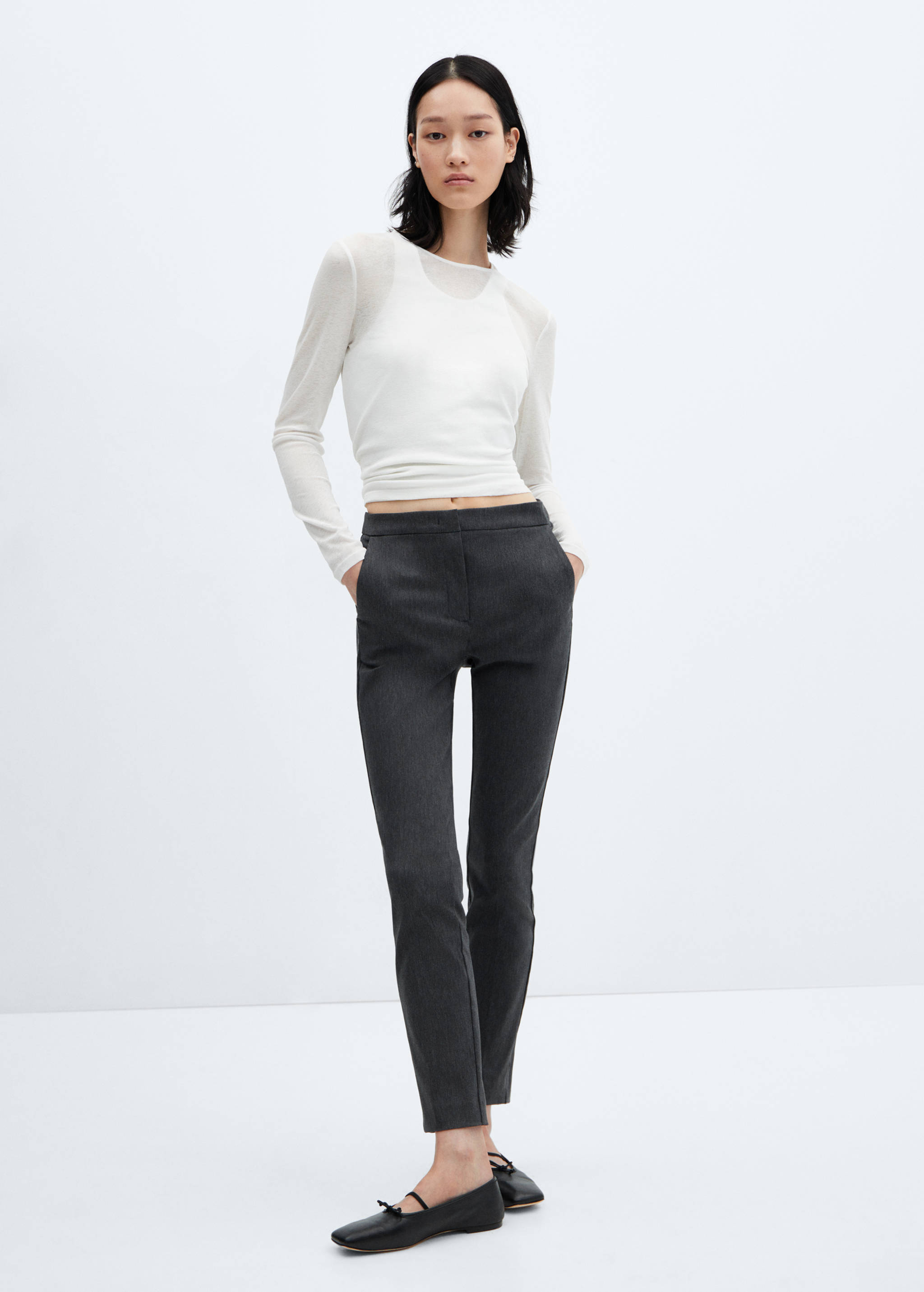 Crop skinny trousers - General plane