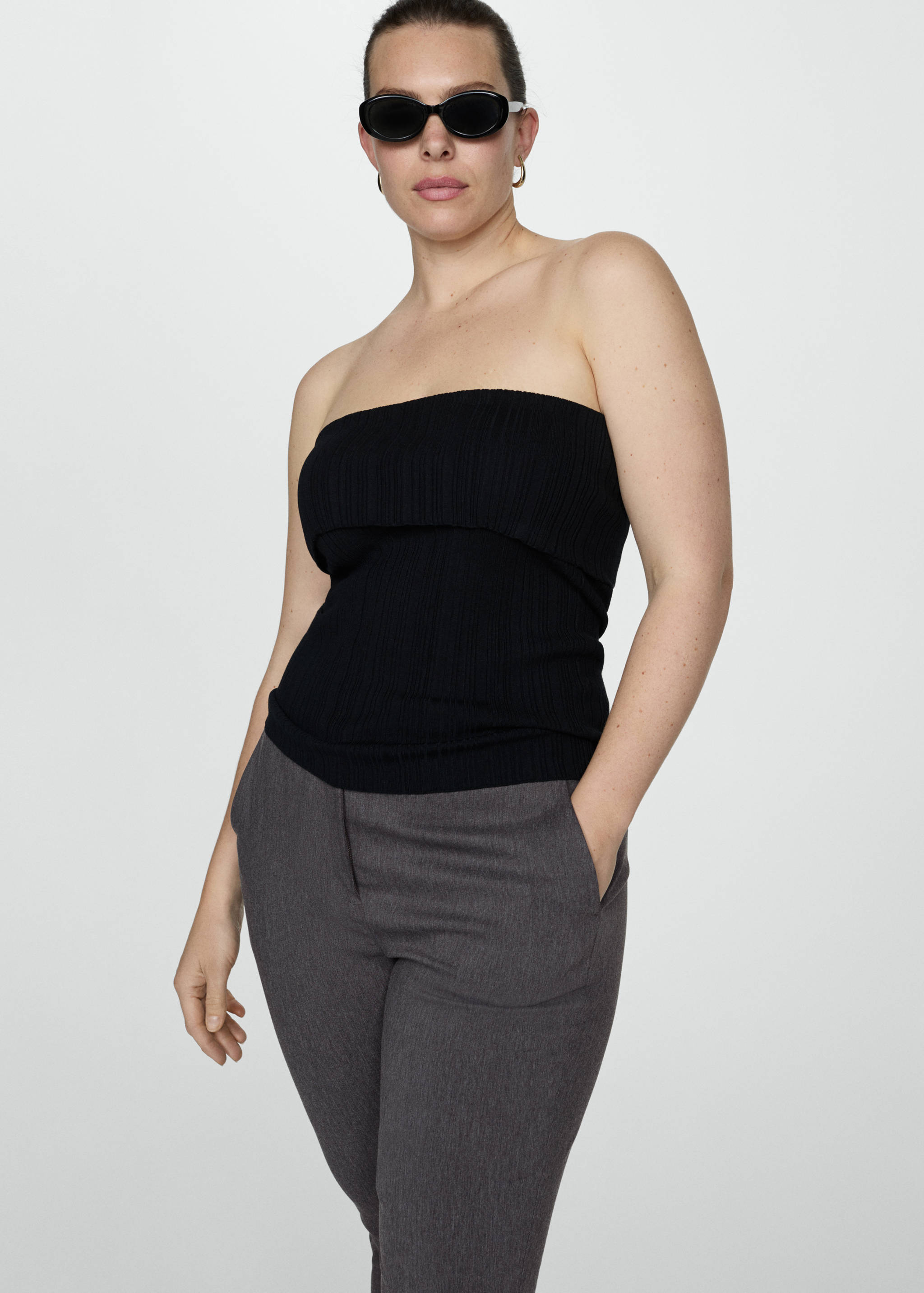 Crop skinny trousers - Details of the article 5