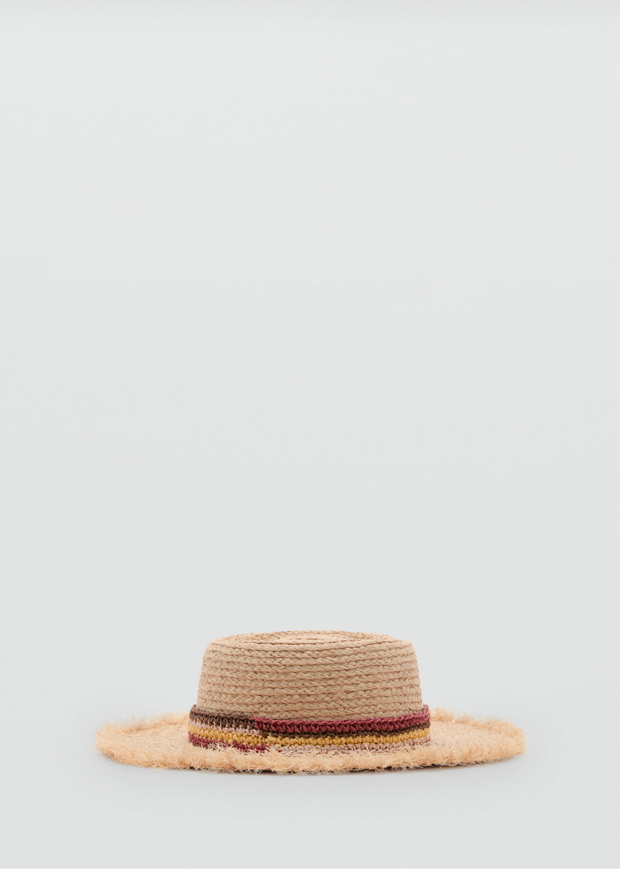 Chapeau tressé ruban - Article sans modèle, Beige. Ref: 77000192-00.