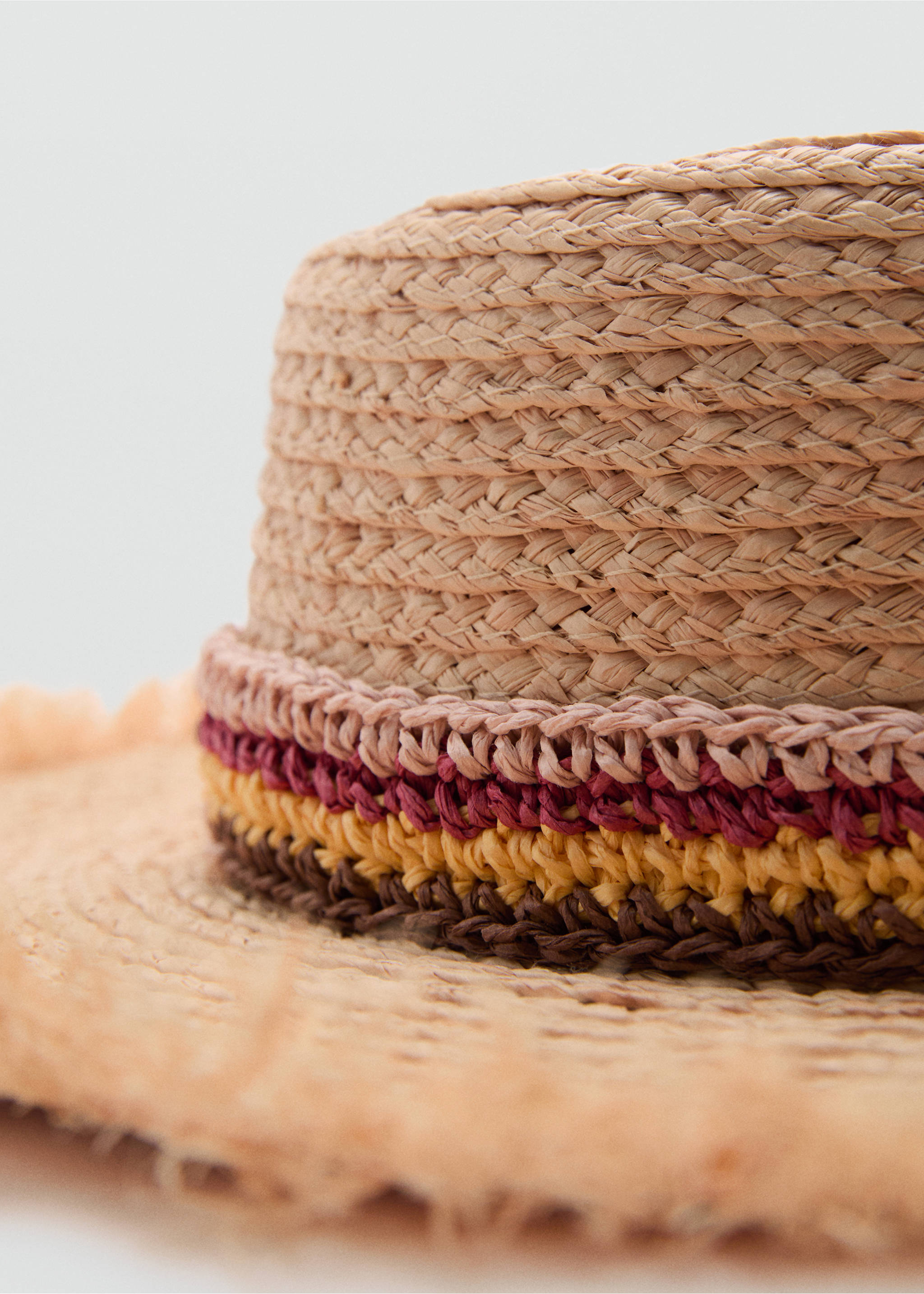 Chapeau tressé ruban - Détail de l'article 1, Beige. Ref: 77000192-00.