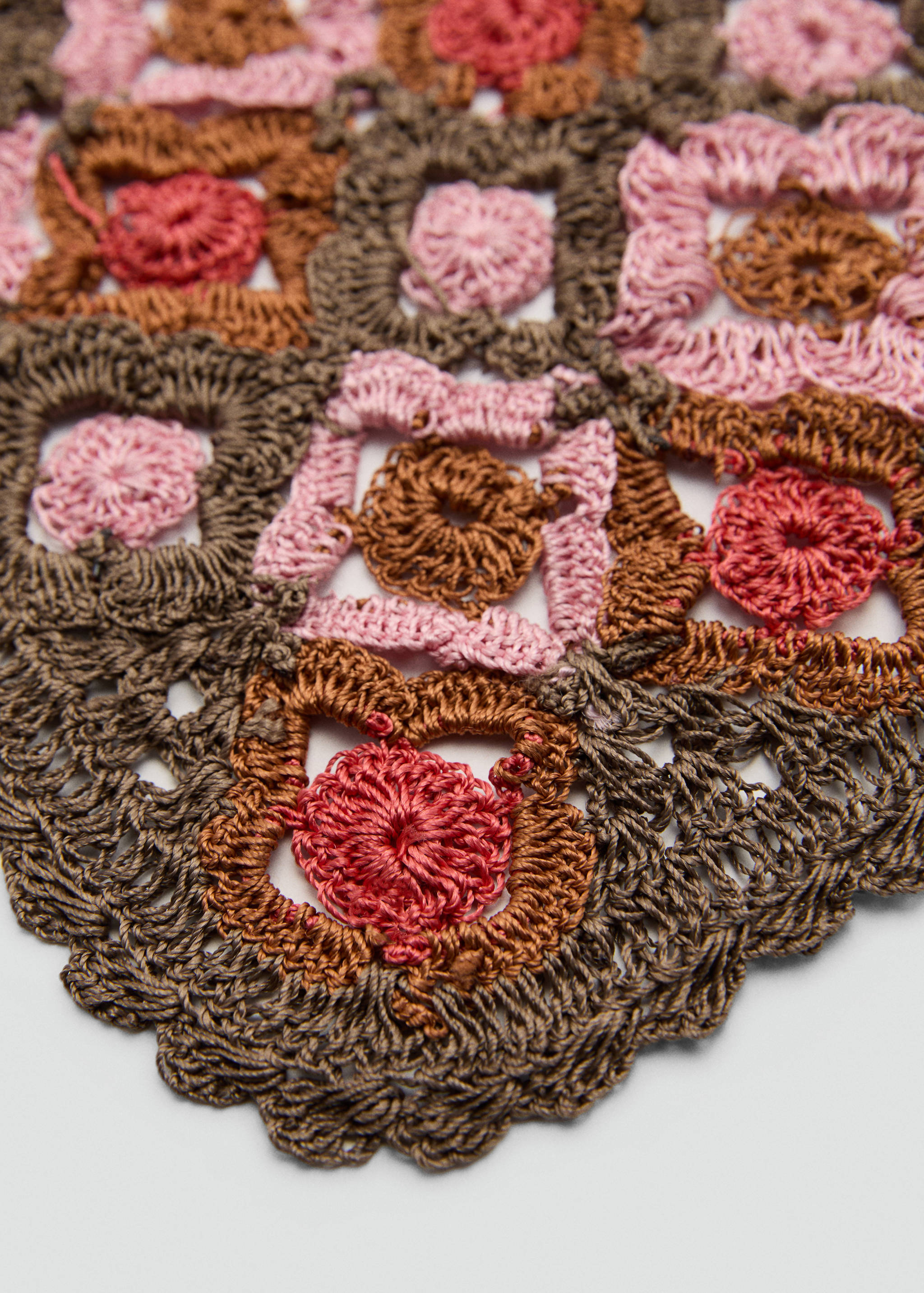 Crochet knit handkerchief - Medium plane