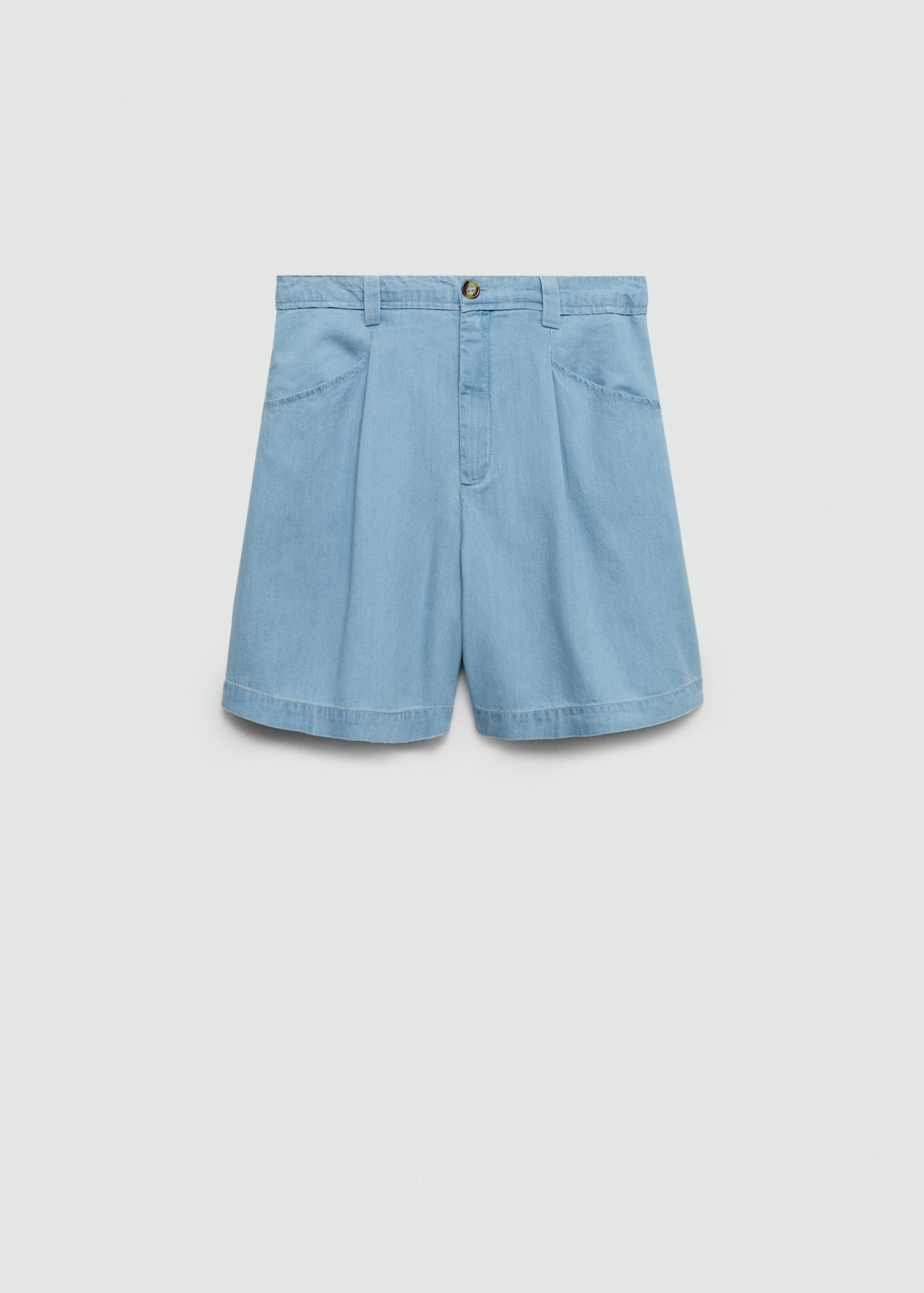 Straight mid-rise shorts - Article without model