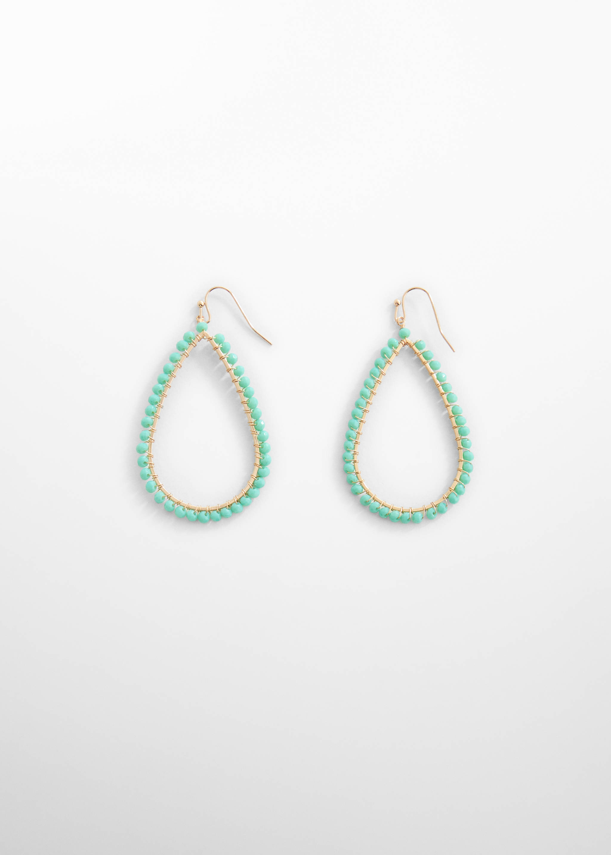 Oval bead earrings - Article without model