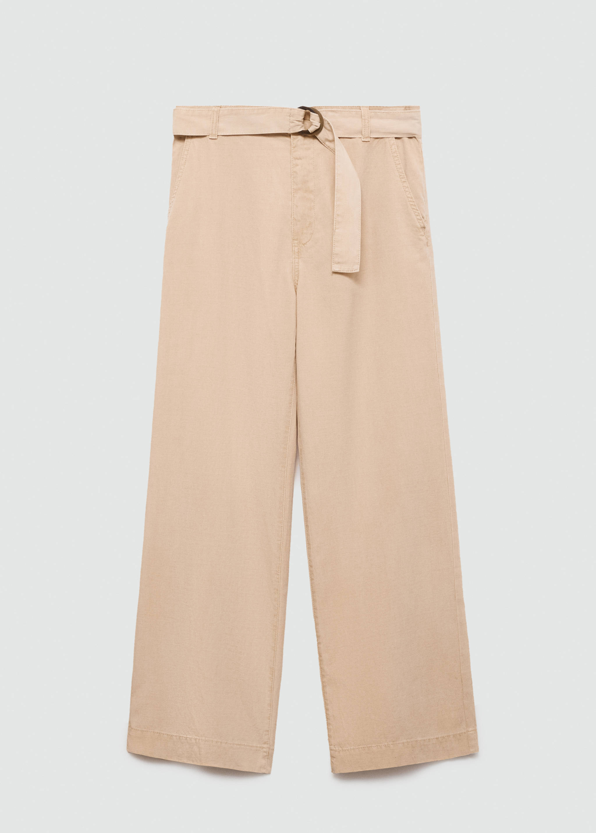 Flowy wide leg trousers with belt - Article without model