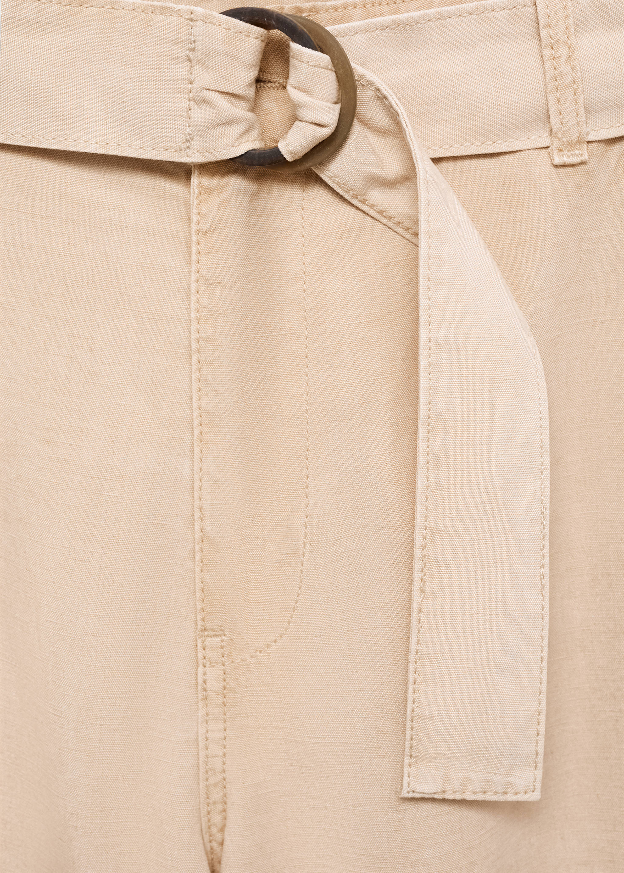 Flowy wide leg trousers with belt - Details of the article 8