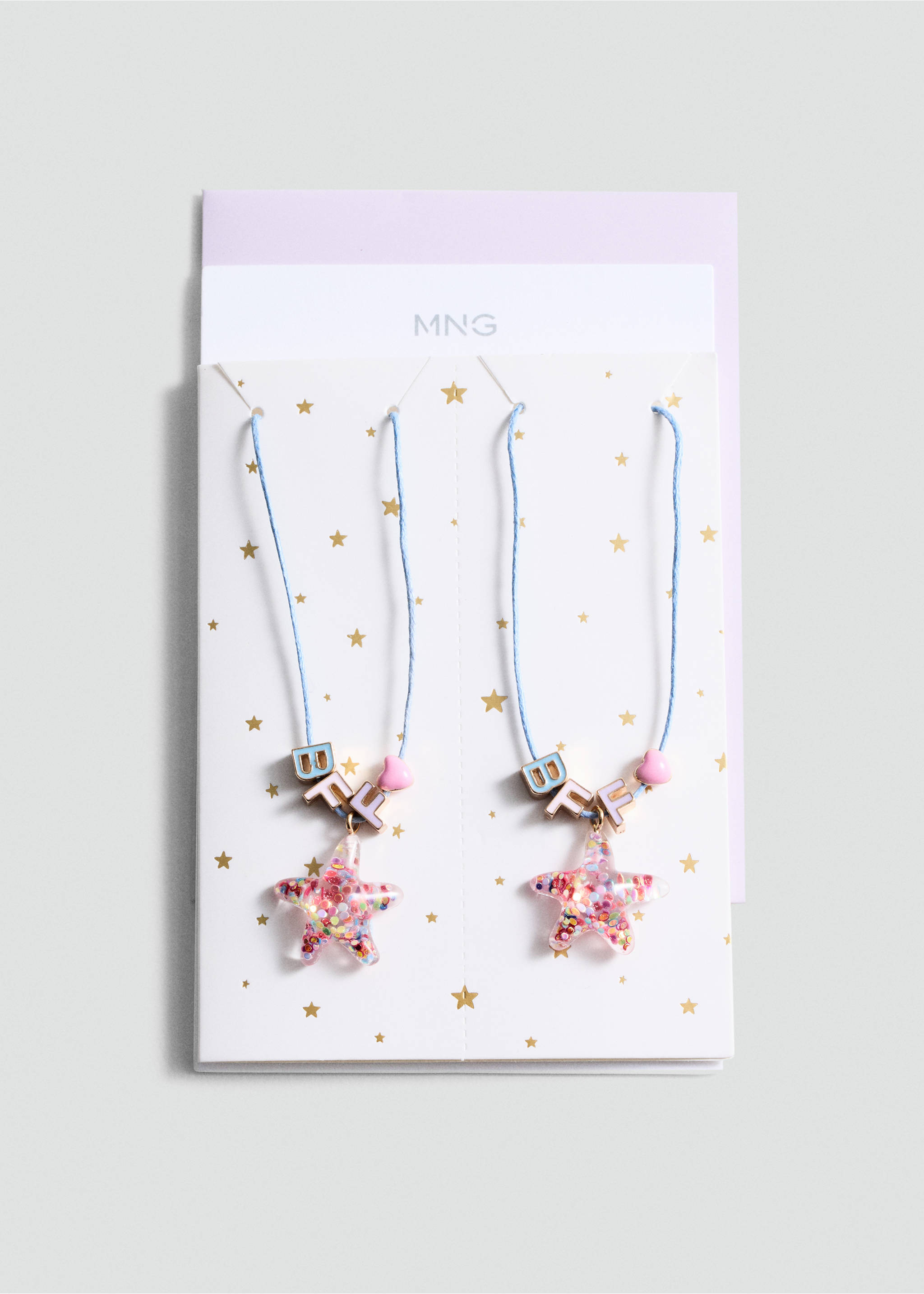 2 pack Best Friends necklace - Medium plane, Blue. Ref: 77000339-00.