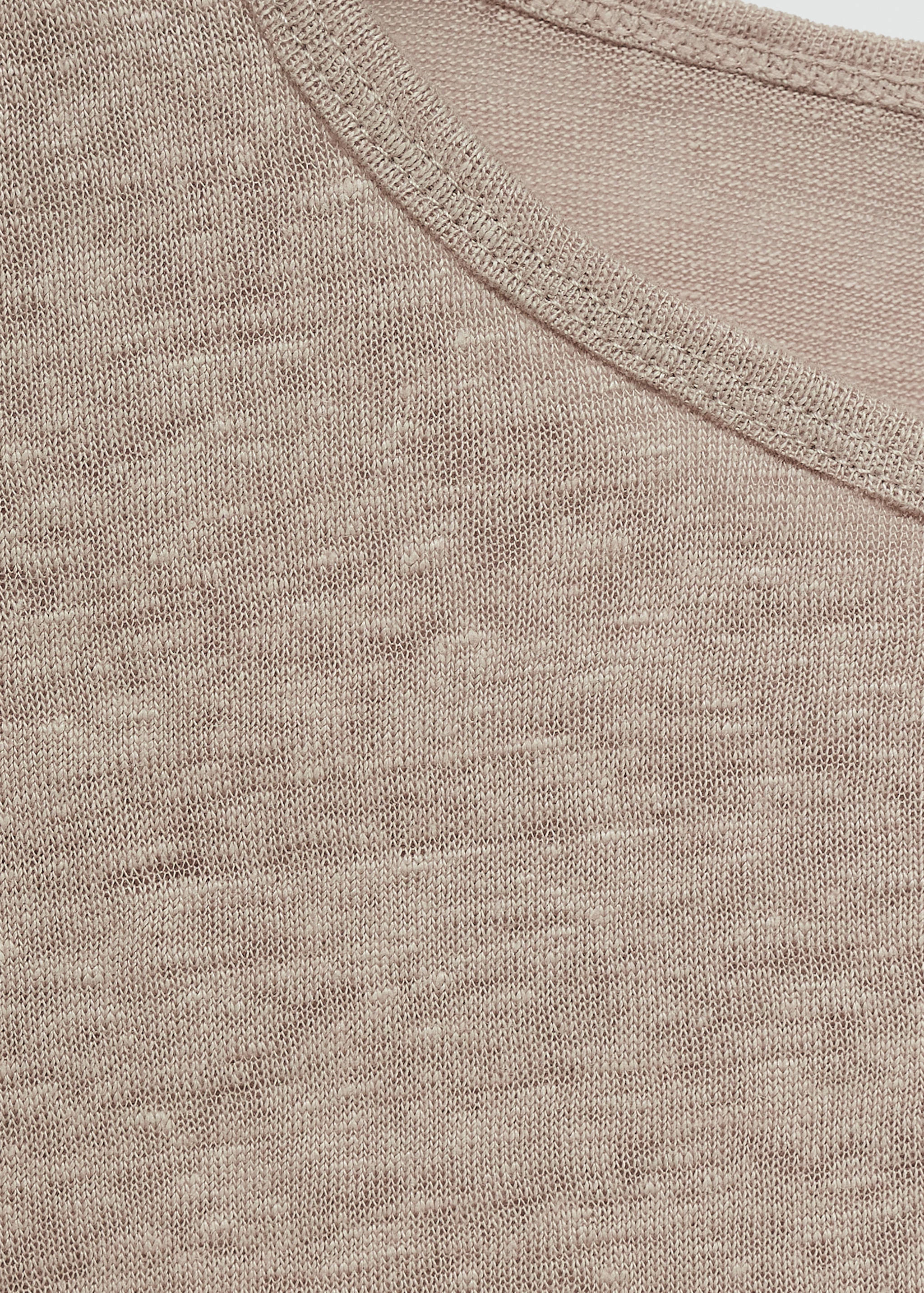 Camiseta lino manga corta - Detalle del artículo 8