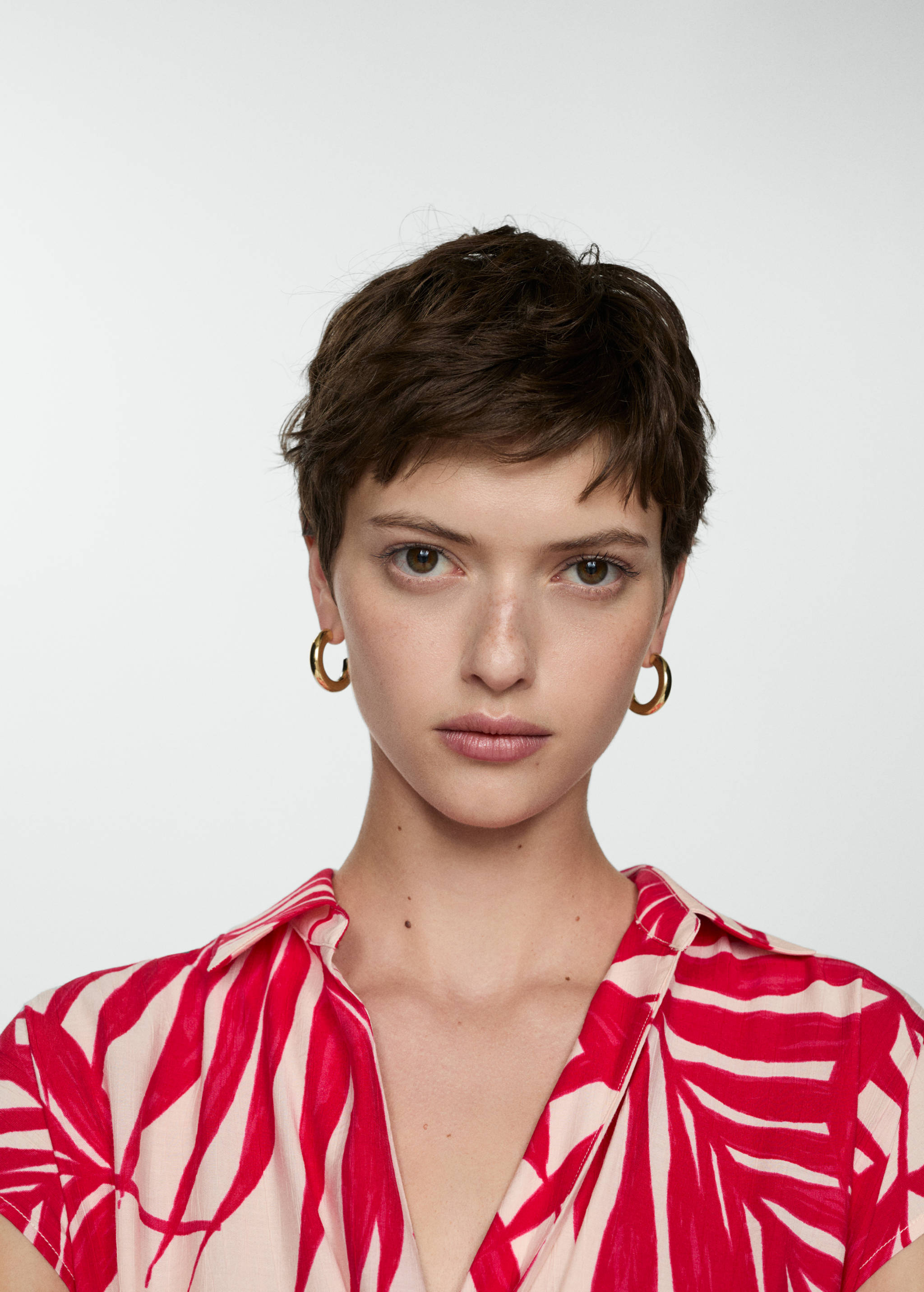 Vestido cruzado estampado - Detalle del artículo 1