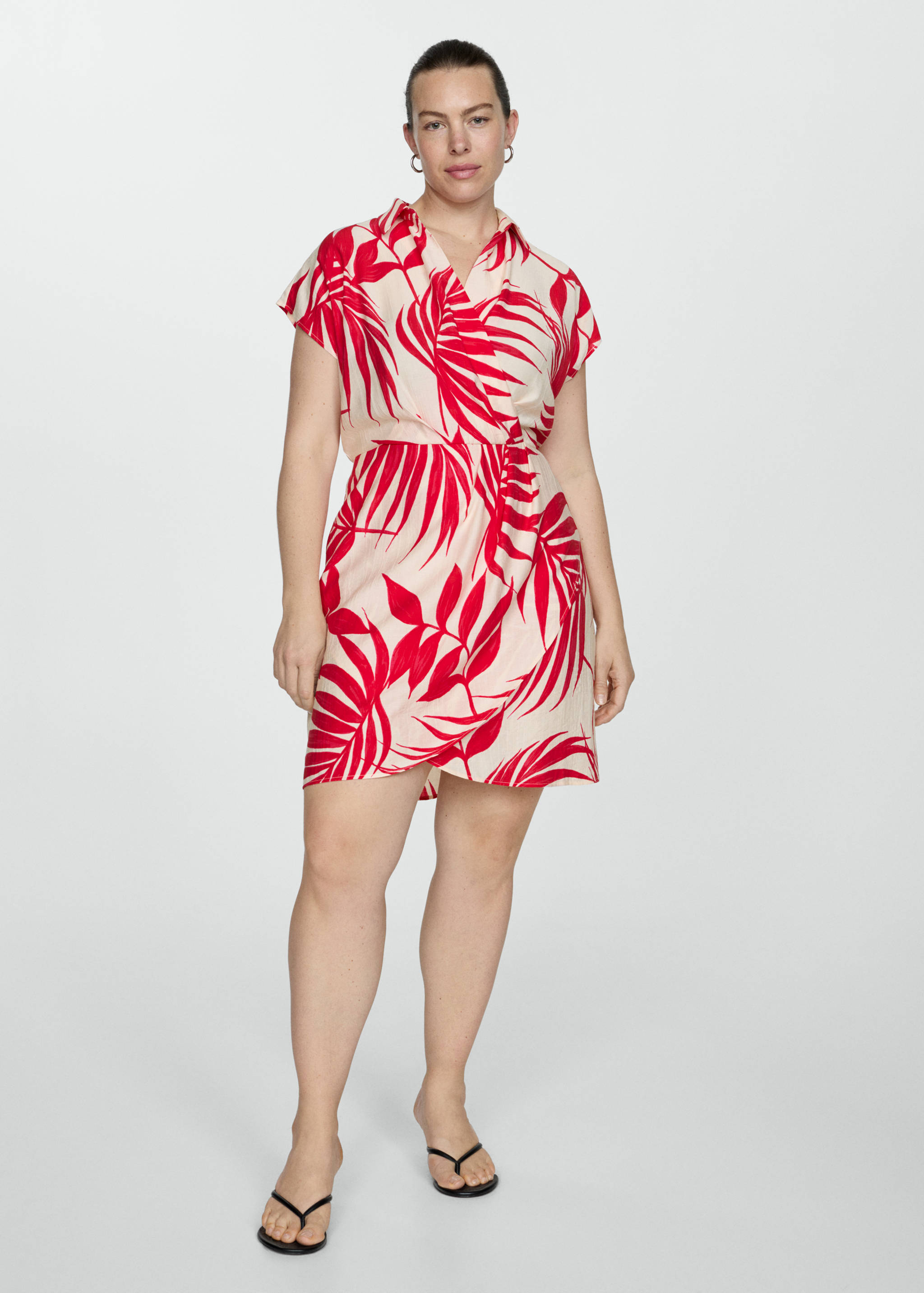 Vestido cruzado estampado - Detalle del artículo 3