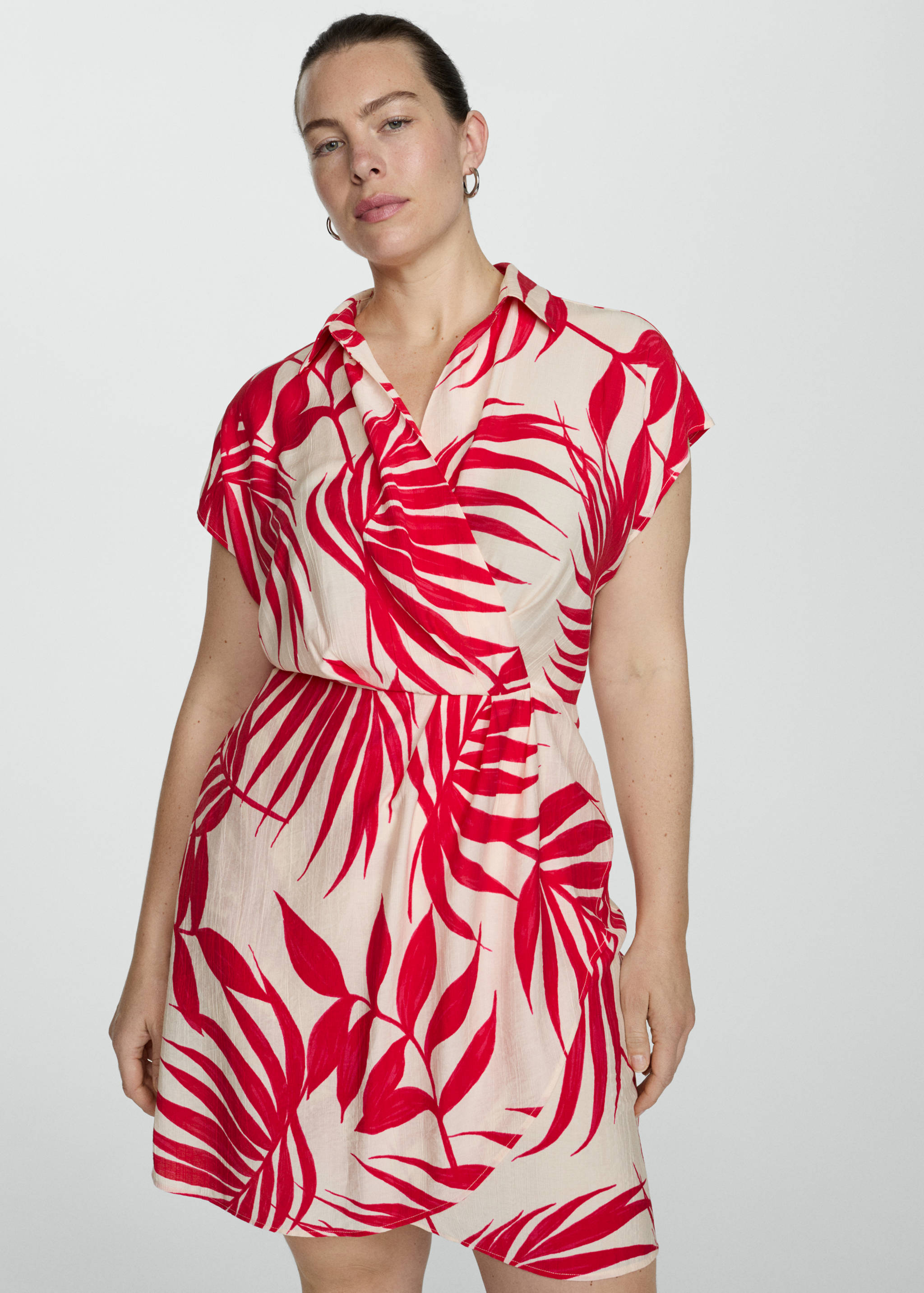 Vestido cruzado estampado - Detalle del artículo 5