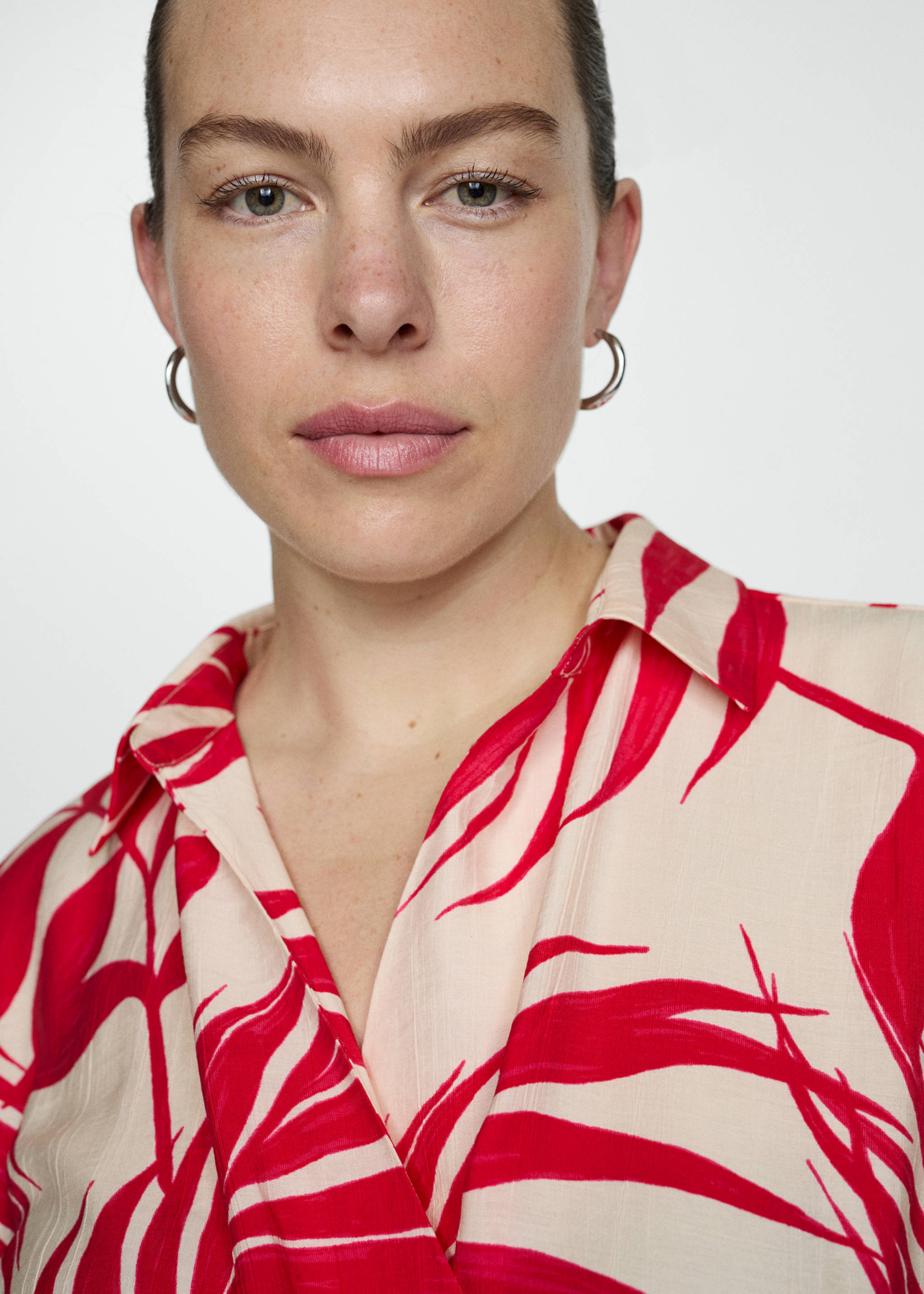 Vestido cruzado estampado - Detalle del artículo 4