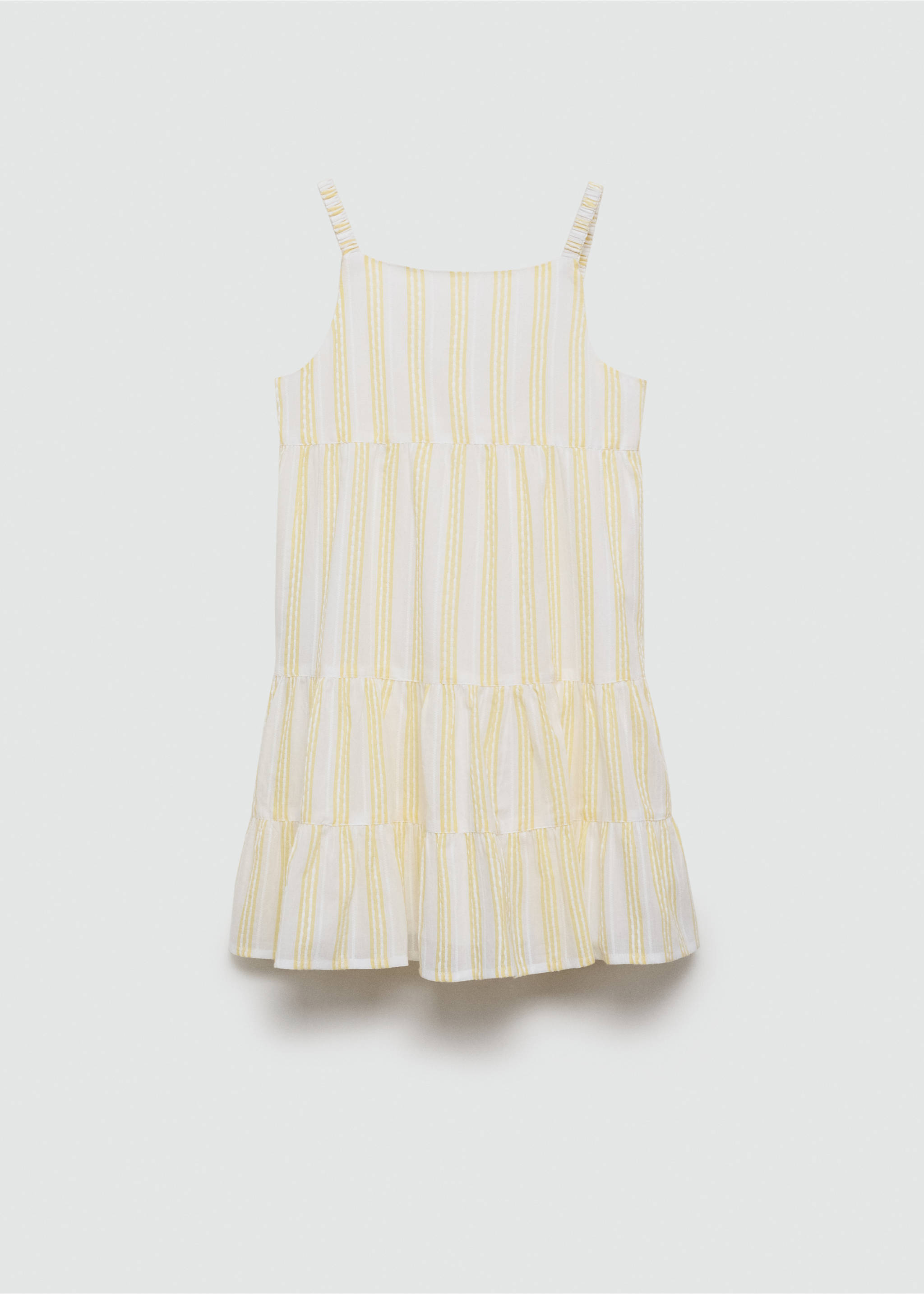 Robe rayures volants - Article sans modèle, Jaune. Ref: 77000357-00.