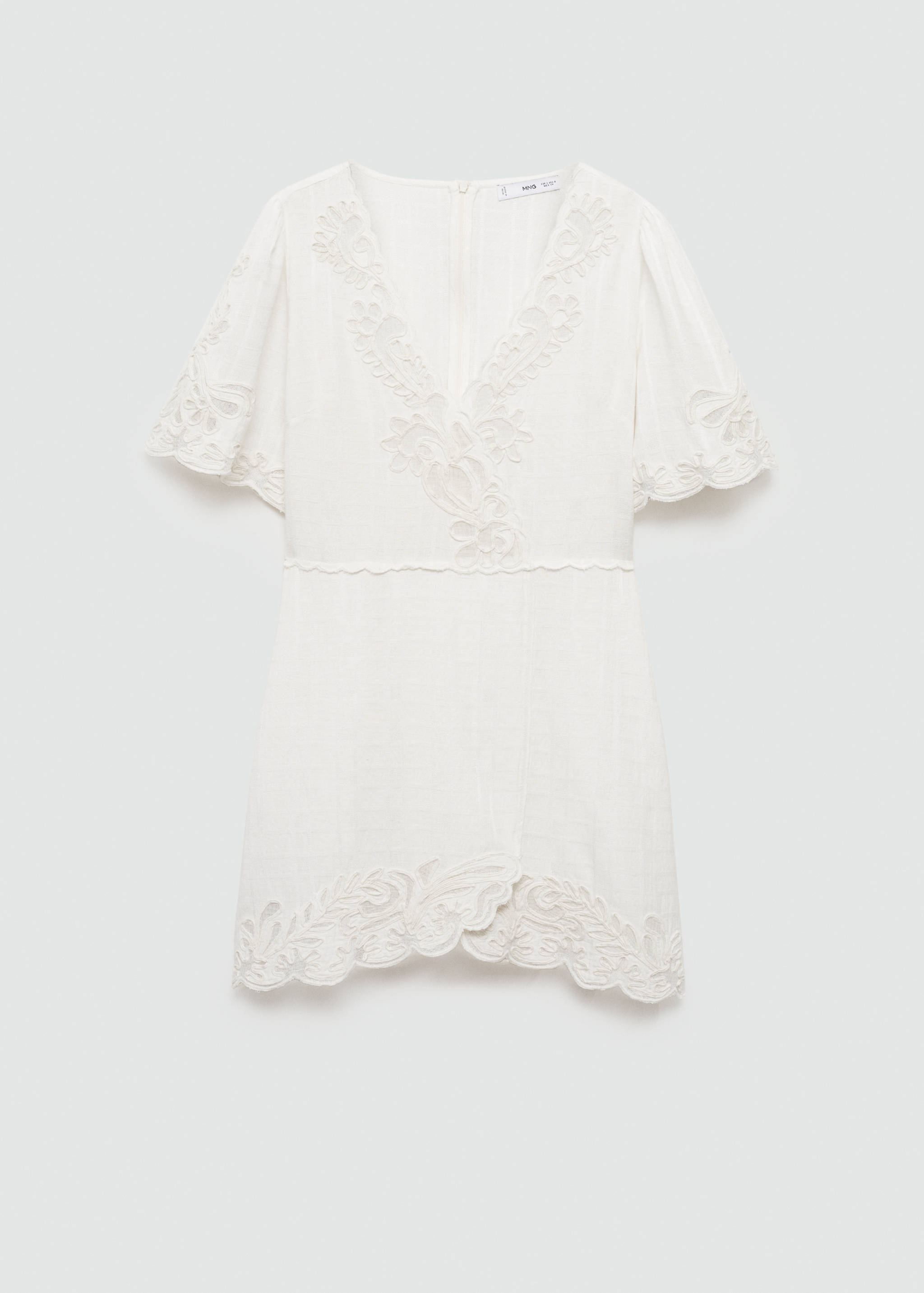 Kurzes Kleid mit Stickerei - Artikel ohne Model