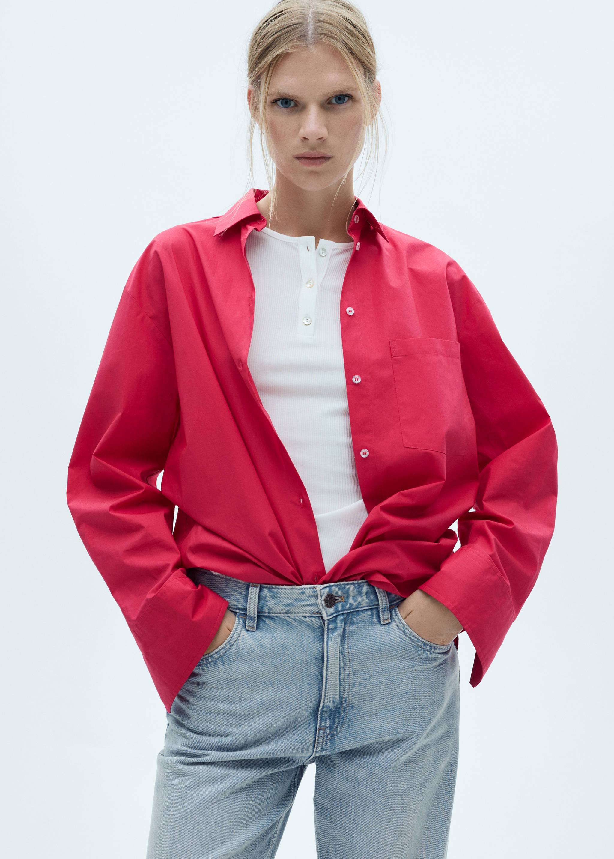 Miami medium-rise straight-fit jeans - Medium plane