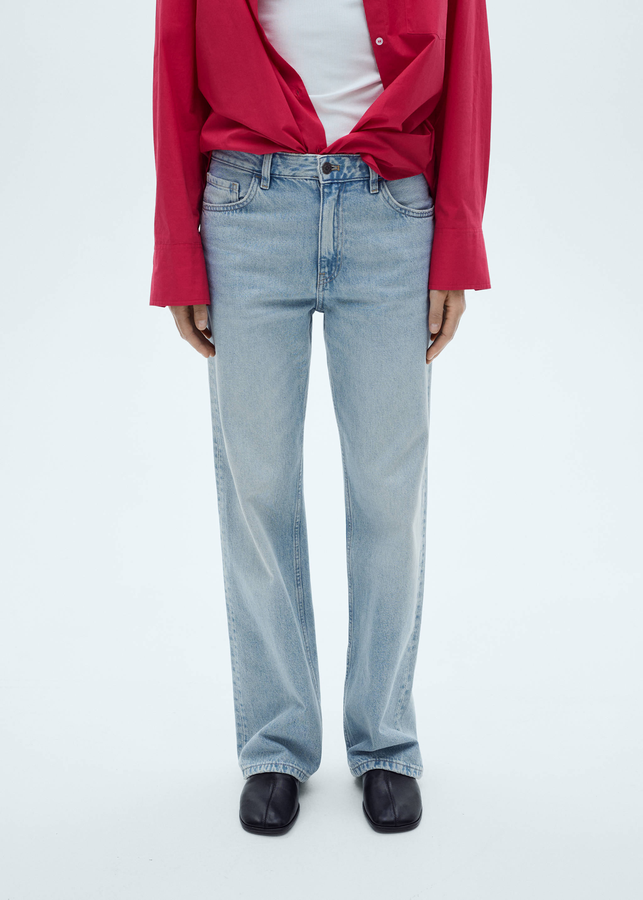 Miami medium-rise straight-fit jeans - Details of the article 1