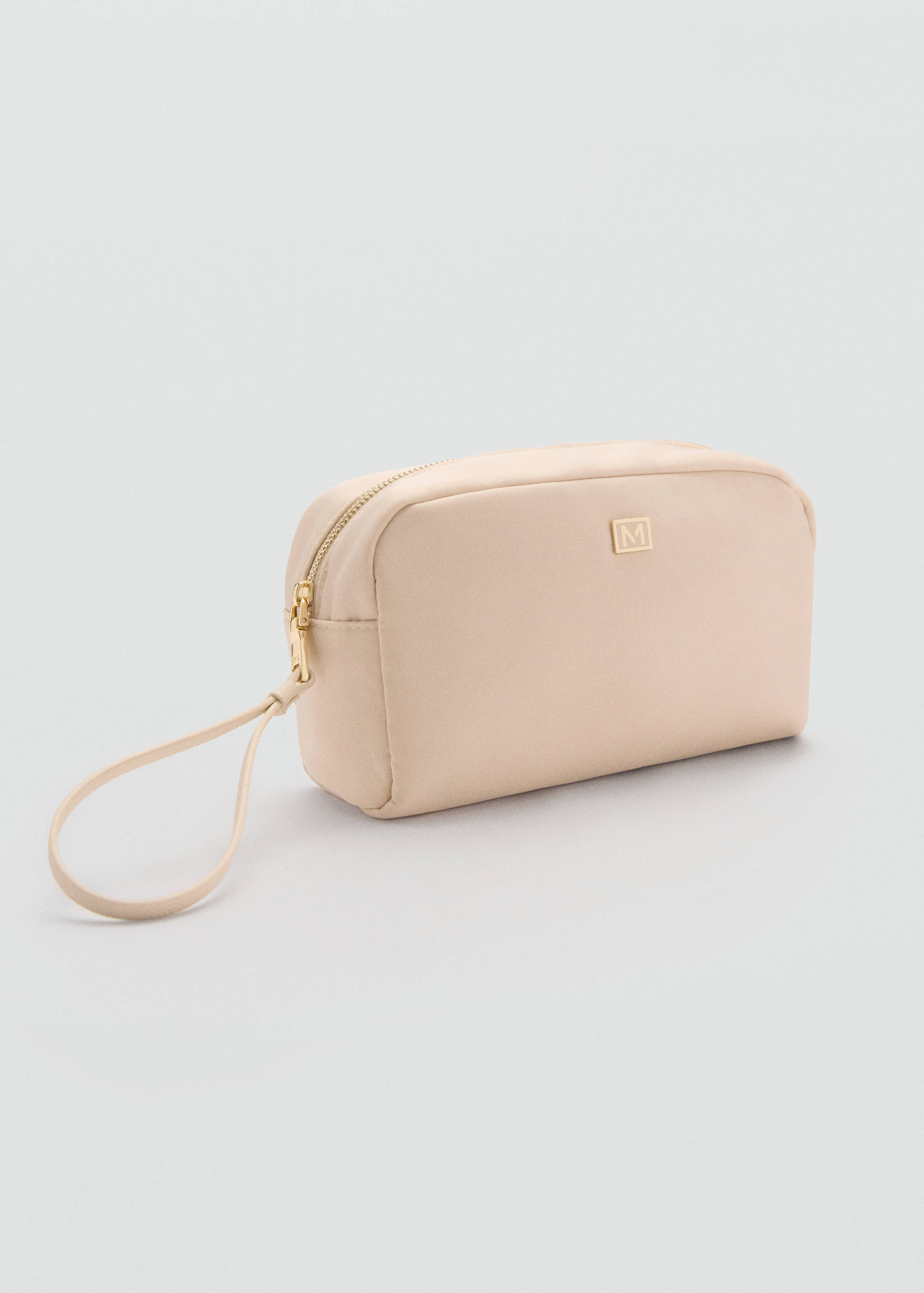 Zipped toiletry bag with logo - Medium plane