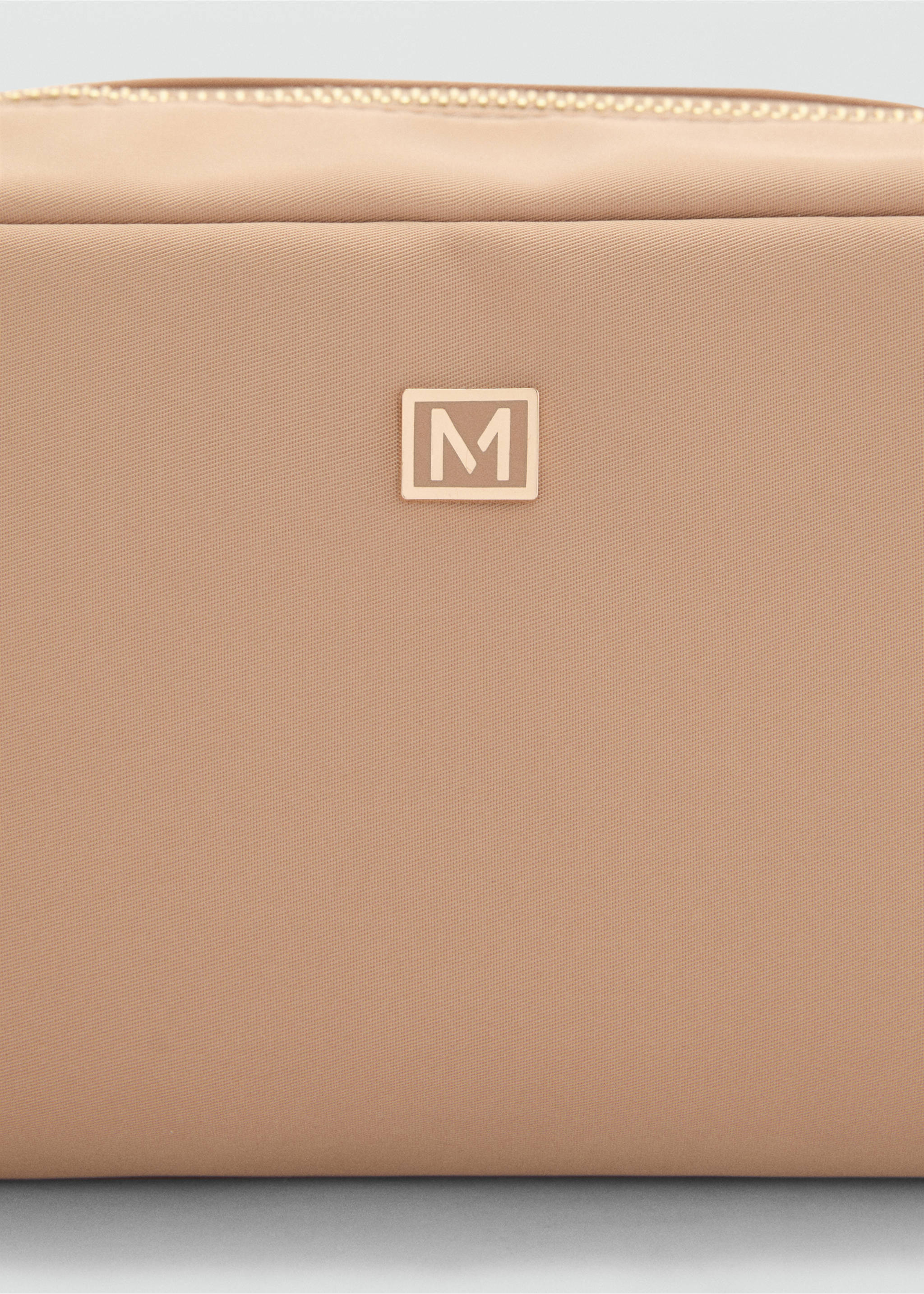 Zip-Kosmetiktasche mit Logo - Detail des Artikels 1, Beige. Ref: 77000363-00.