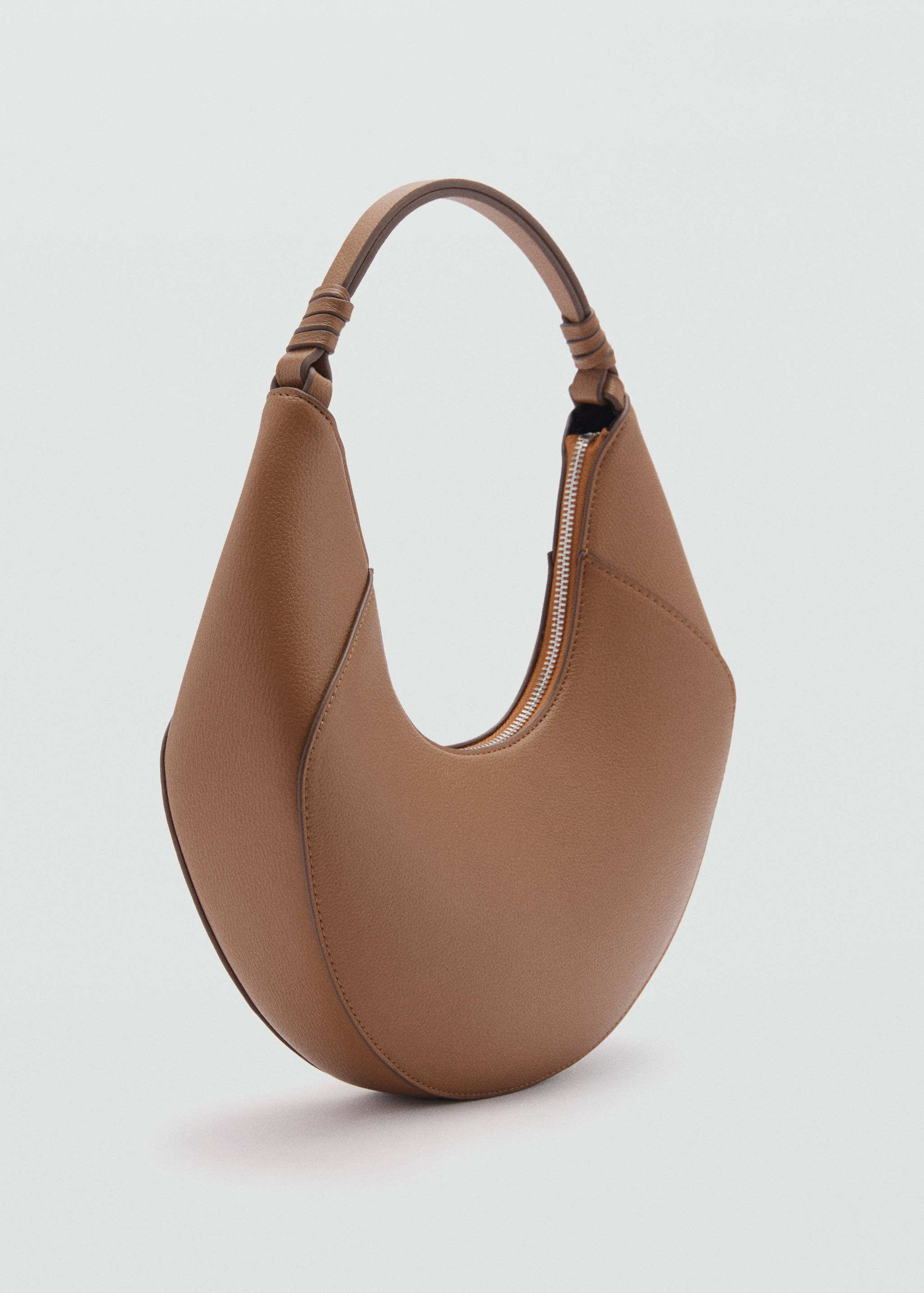 Faux-leather shoulder bag - Medium plane