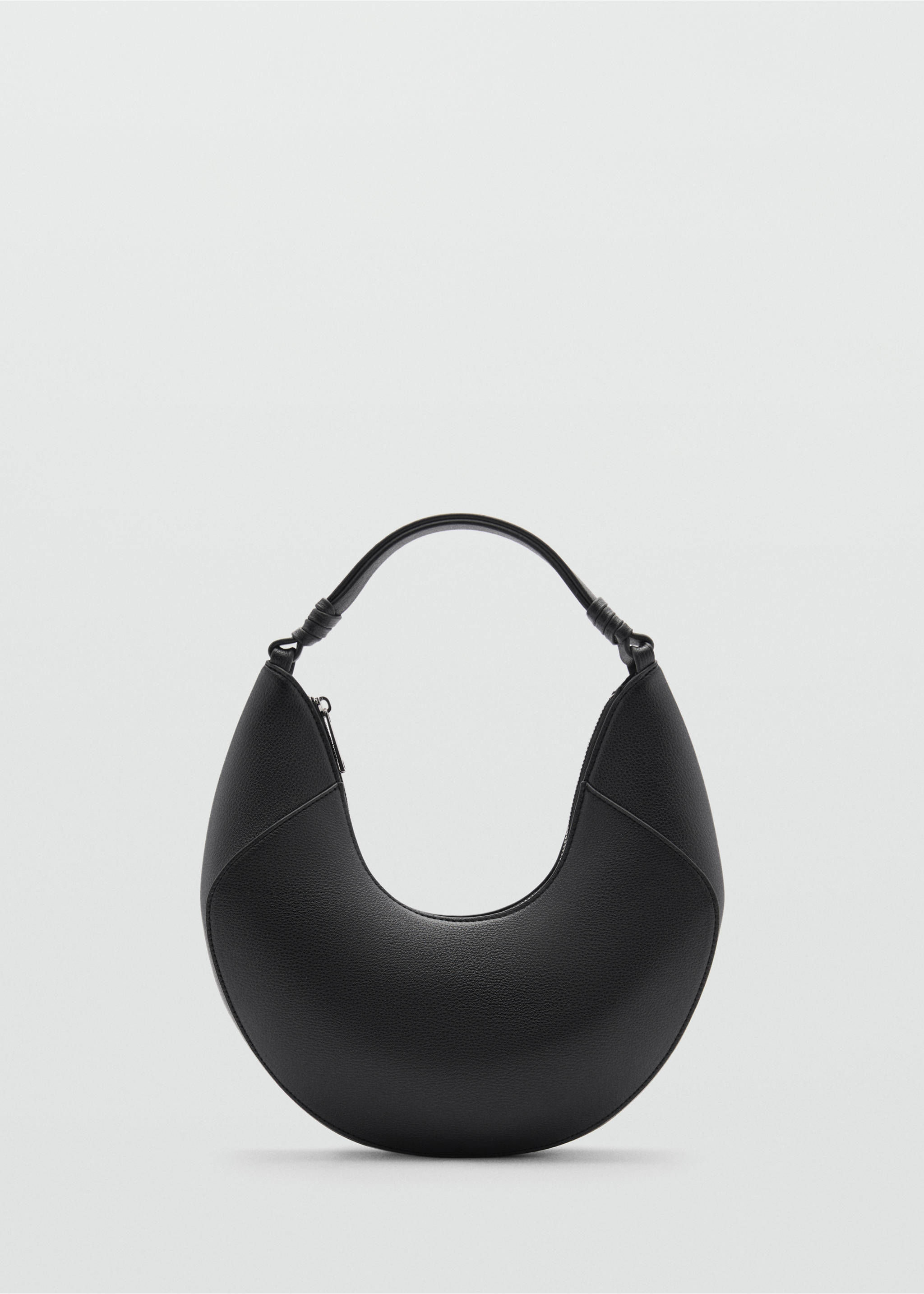 Faux-leather shoulder bag - Article without model, Black. Ref: 77000374-00.