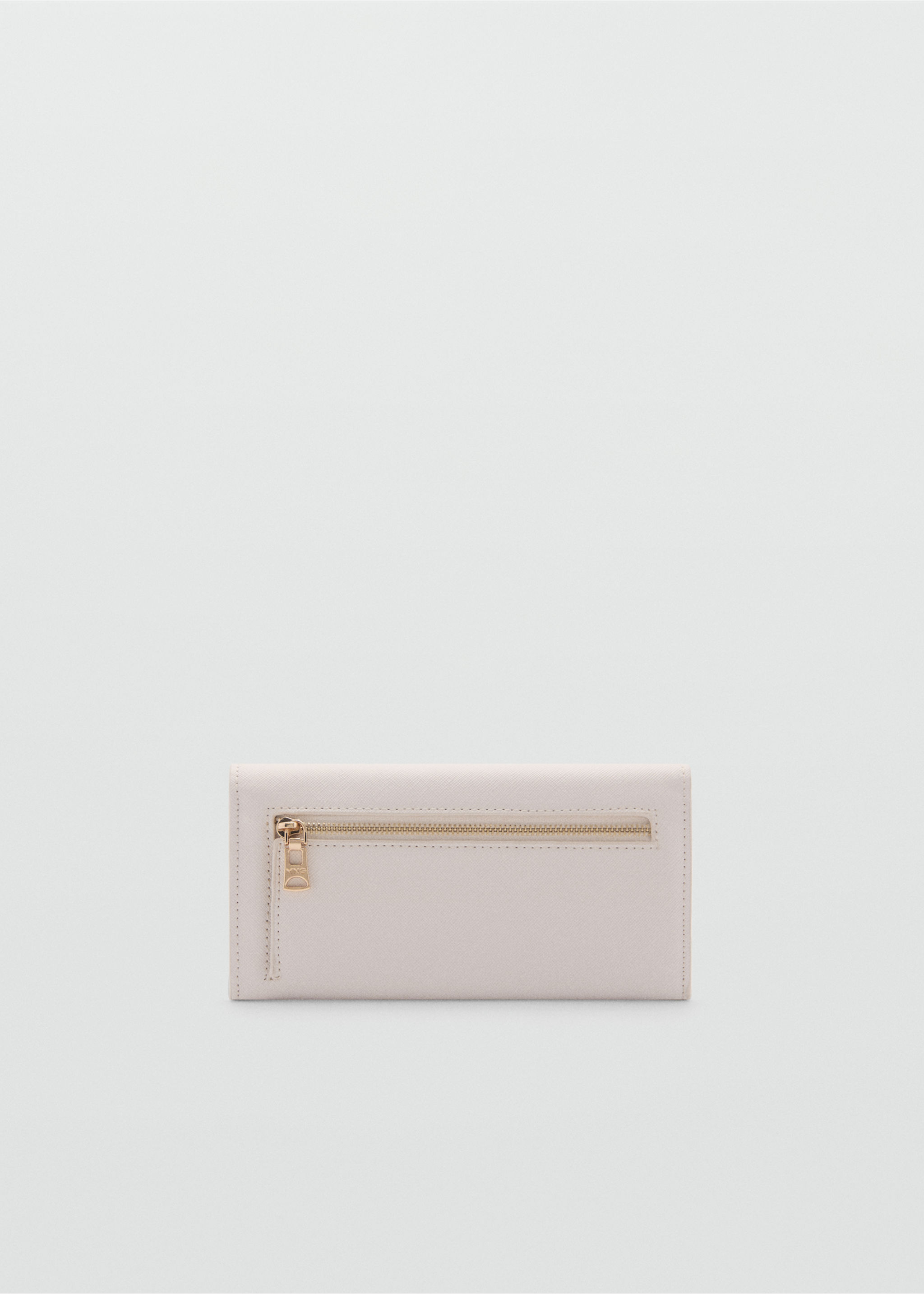 Flap saffiano-effect wallet - Medium plane