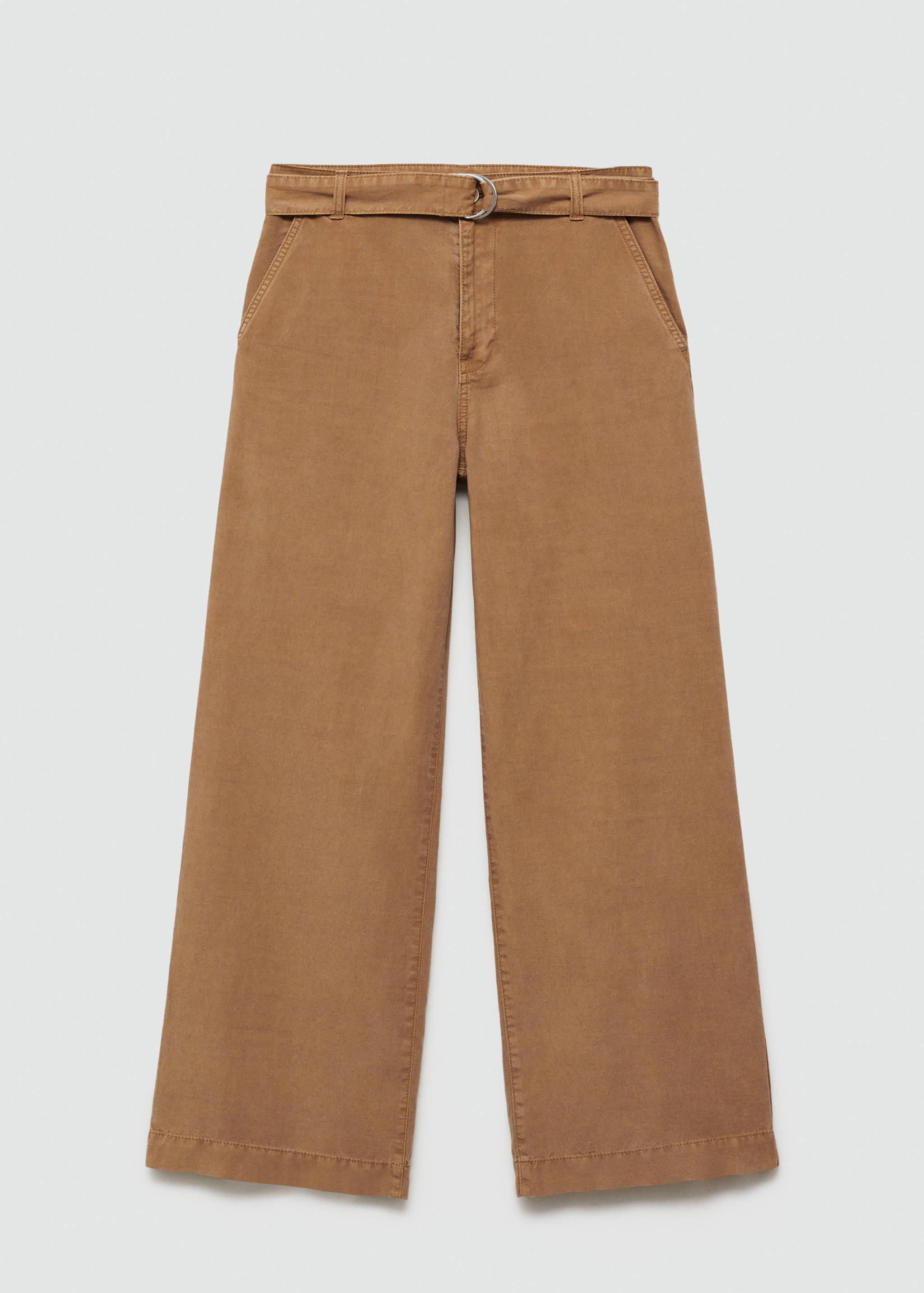 Flowy wide leg trousers with belt - Article without model