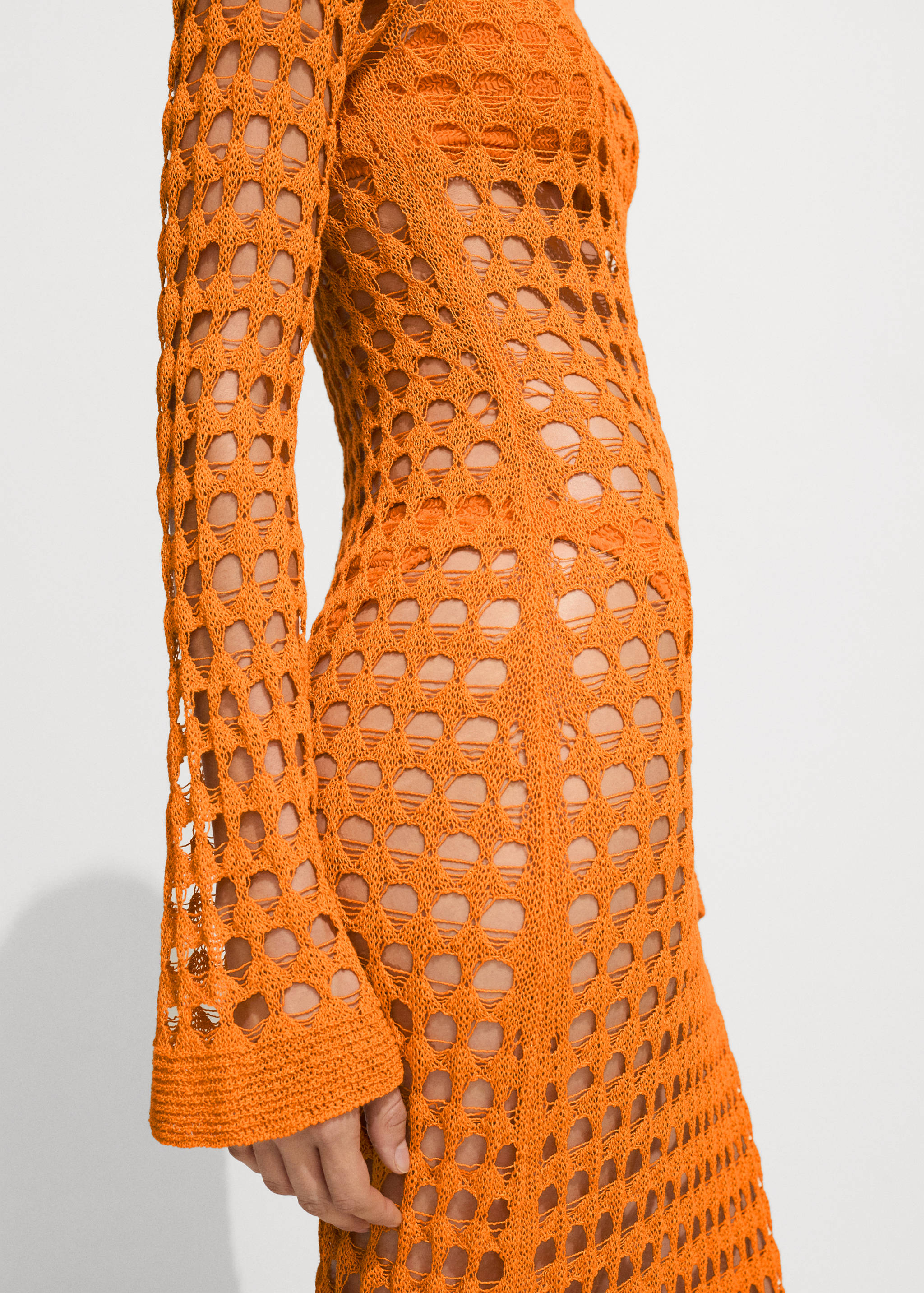 Robe longue maille ajourée - Détail de l'article 6