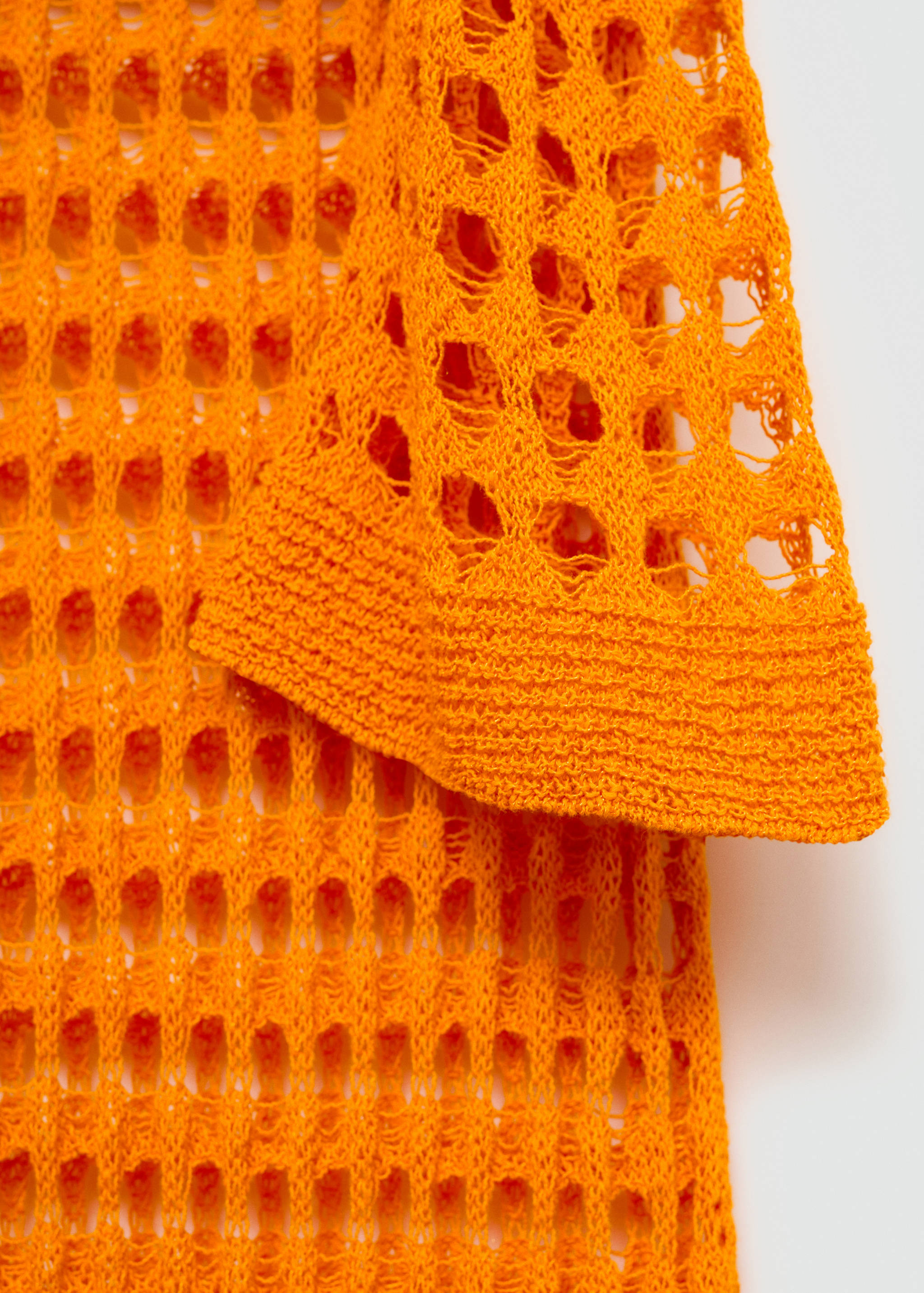 Robe longue maille ajourée - Détail de l'article 0