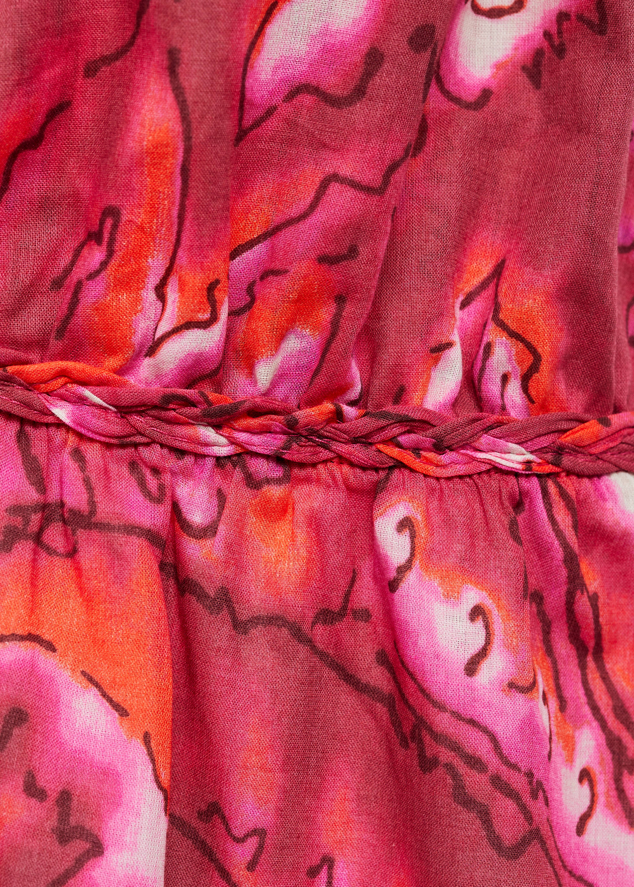 Gemustertes Kleid mit doppelten Trägern - Detail des Artikels 8