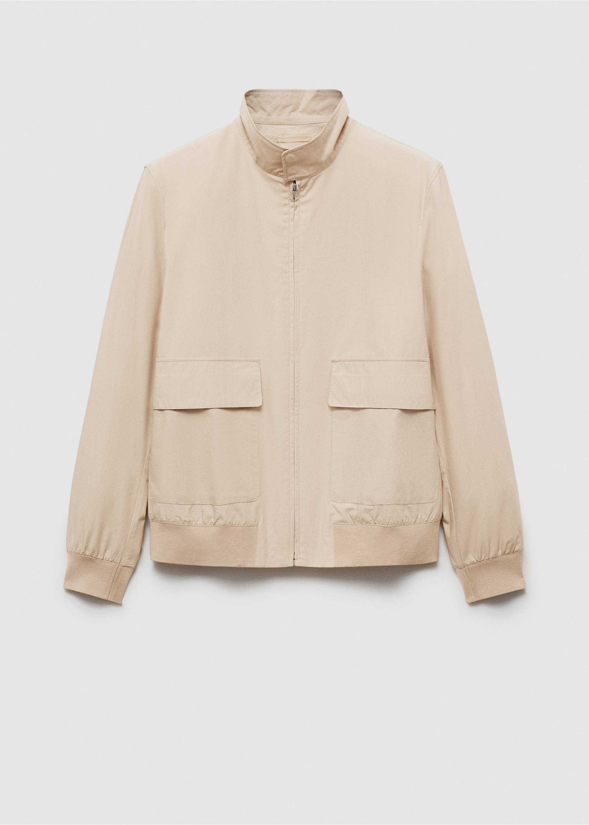 100% cotton jacket with pockets - Article without model, Beige. Ref: 77000569-00.