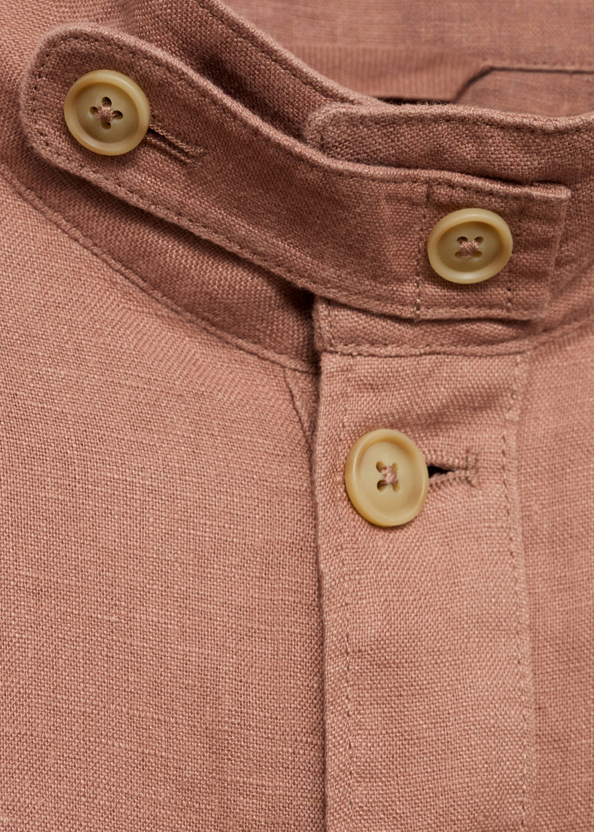 100% linen overshirt with pockets - Details of the article 8