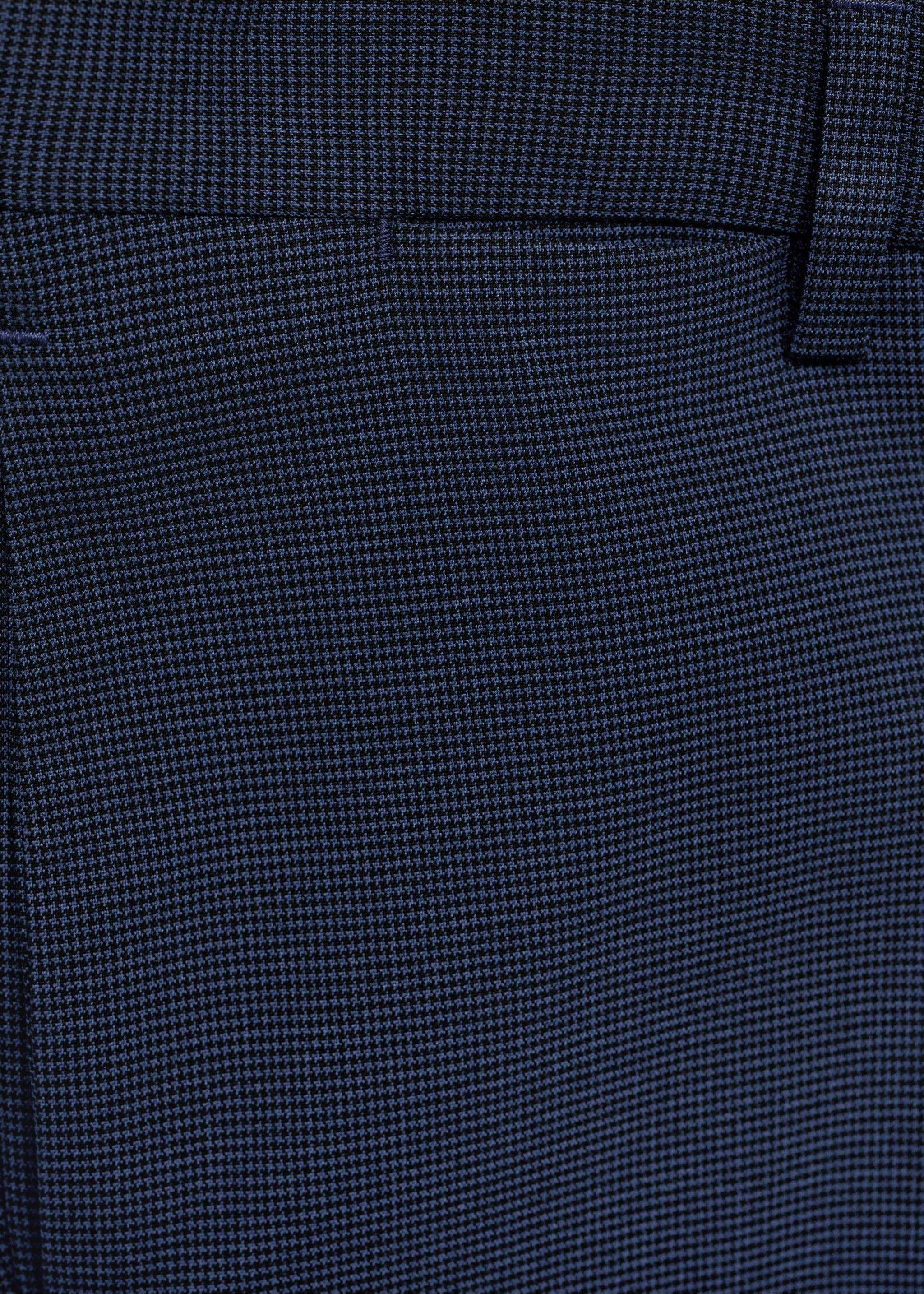 Stretch fabric super slim-fit suit trousers - Details of the article 0, Ink Blue. Ref: 77000577-00.
