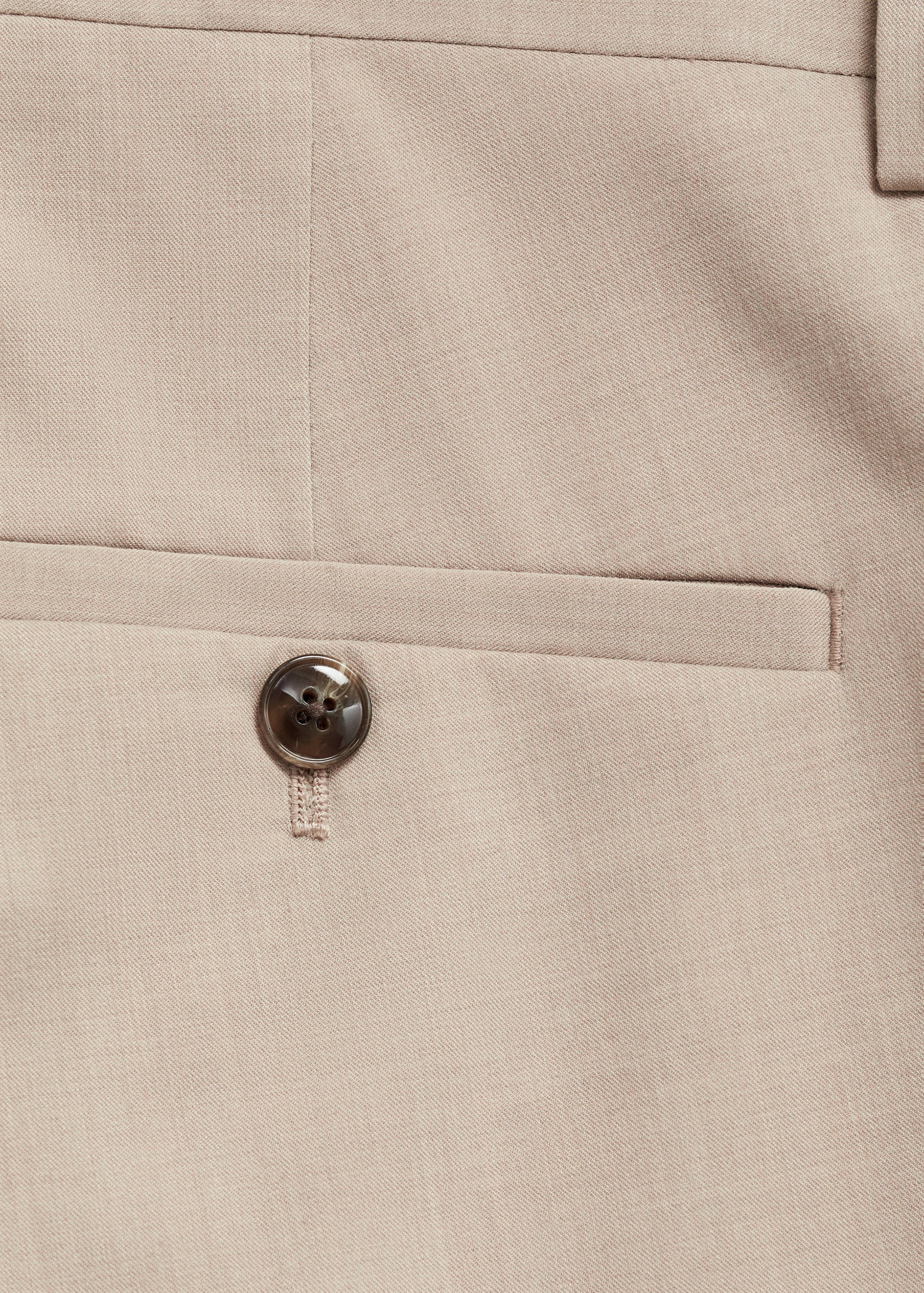 Stretch fabric super slim-fit suit trousers - Details of the article 0