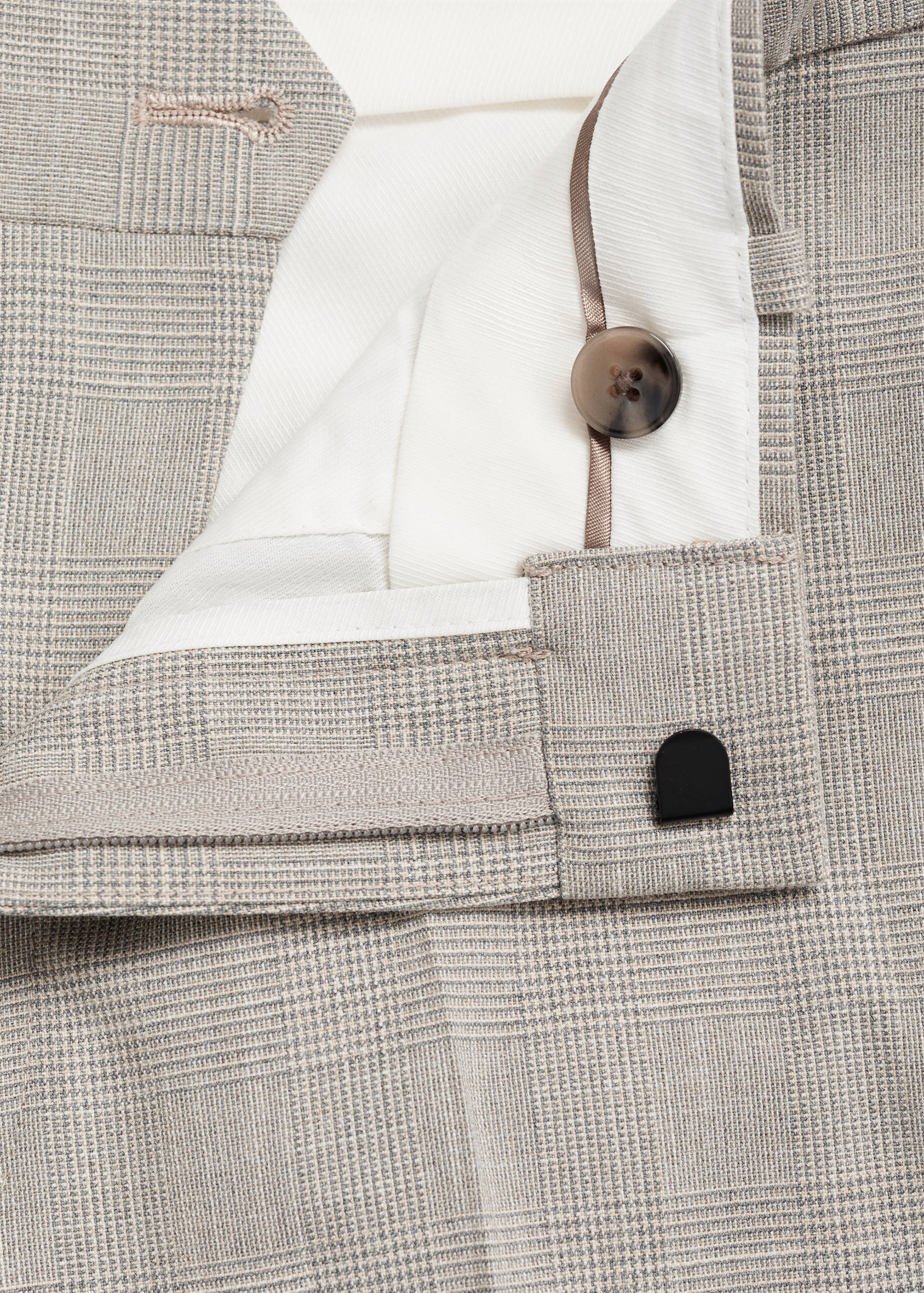 Stretch fabric super slim-fit suit trousers - Details of the article 8