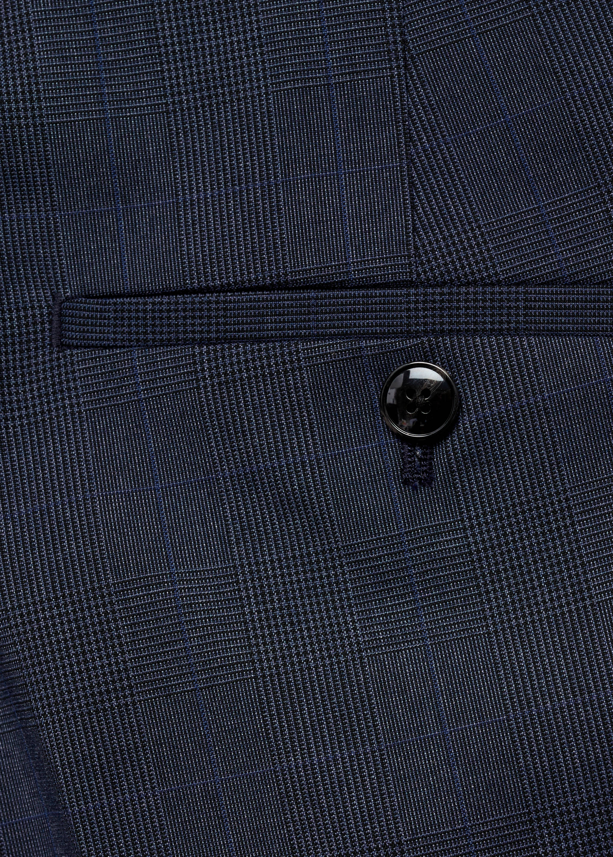 Stretch fabric super slim-fit suit trousers - Details of the article 0