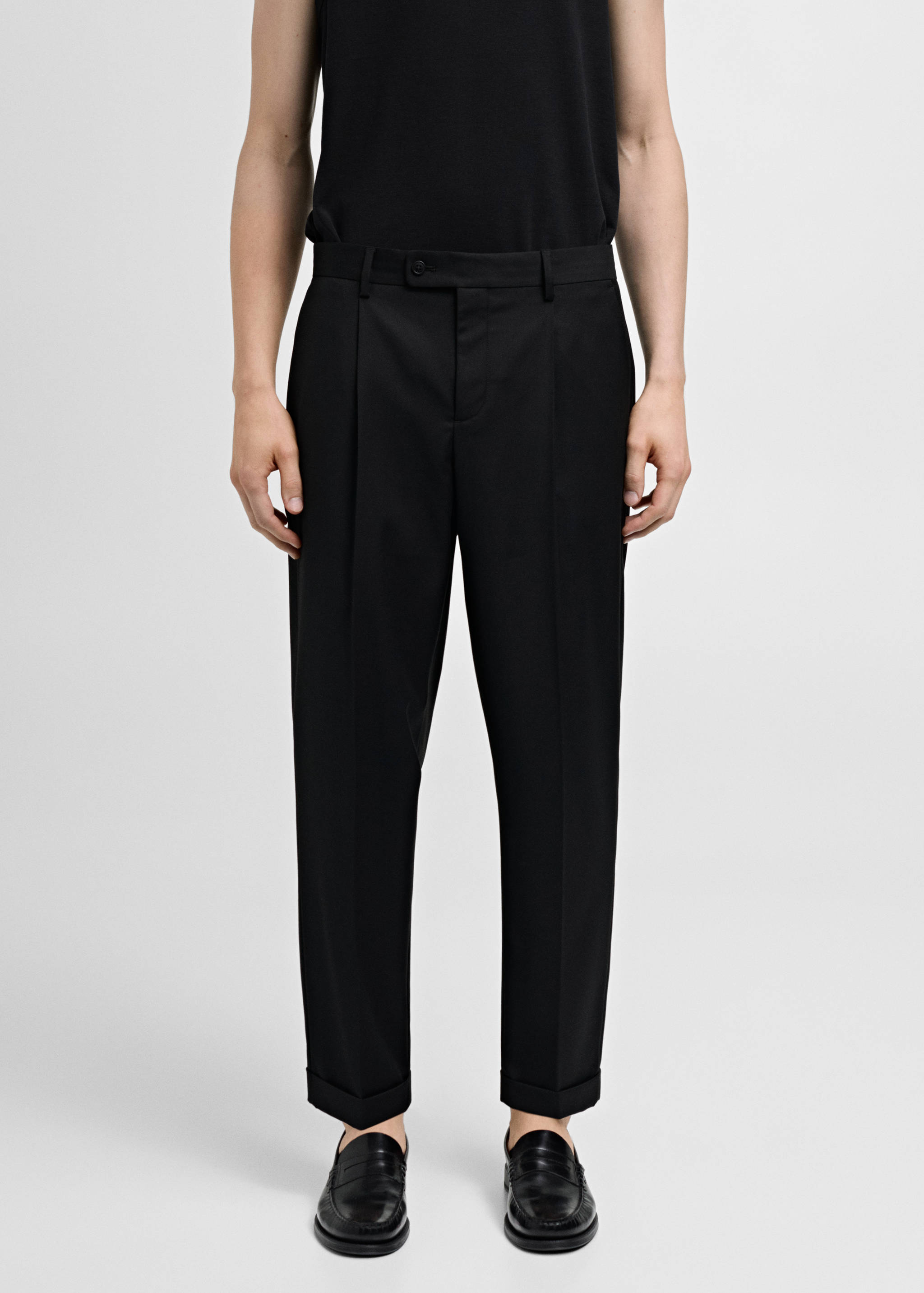 Pantalon de costume regular fit - Plan moyen