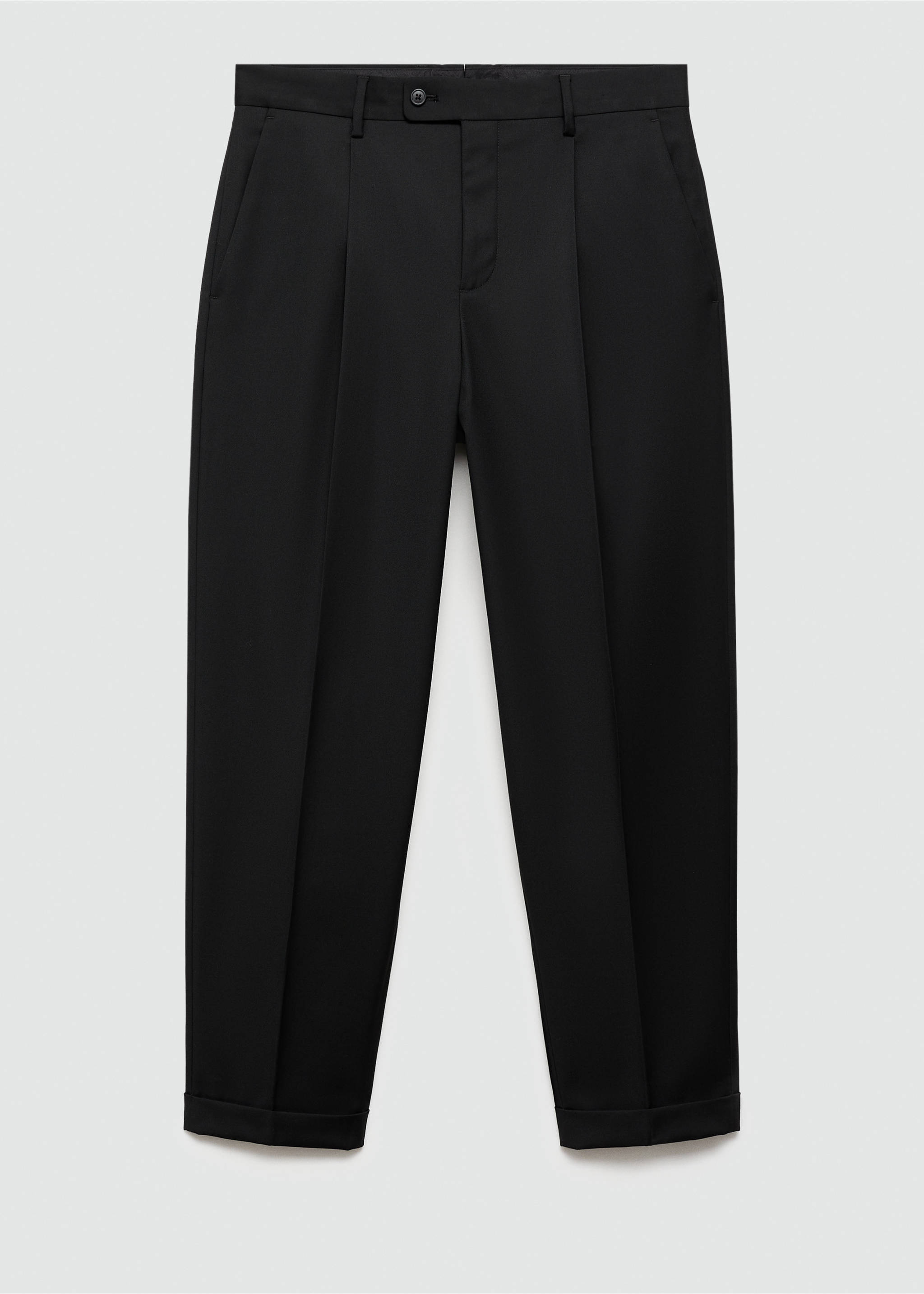 Regular fit suit trousers - Article without model, Black. Ref: 77000584-00.