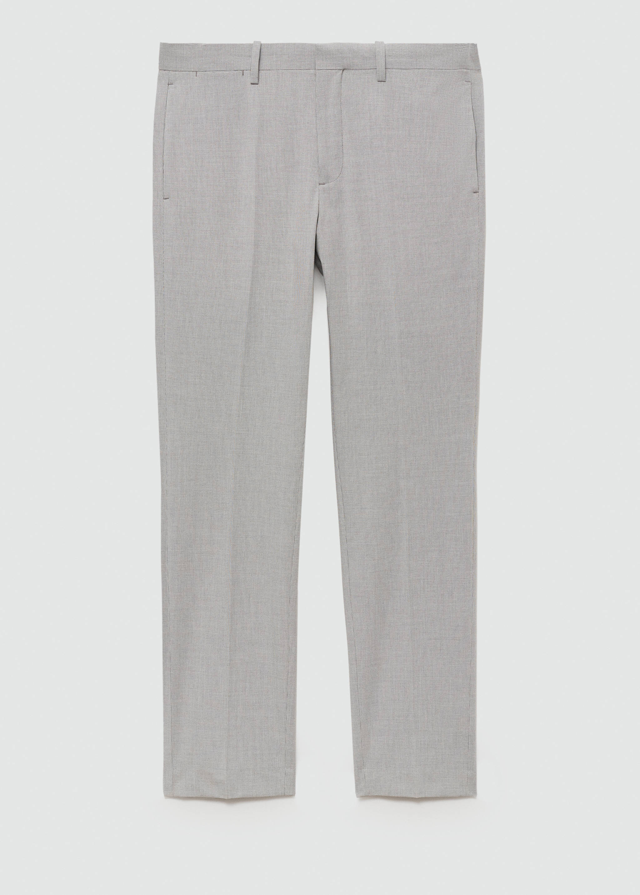 Stretch fabric super slim-fit suit trousers - Article without model