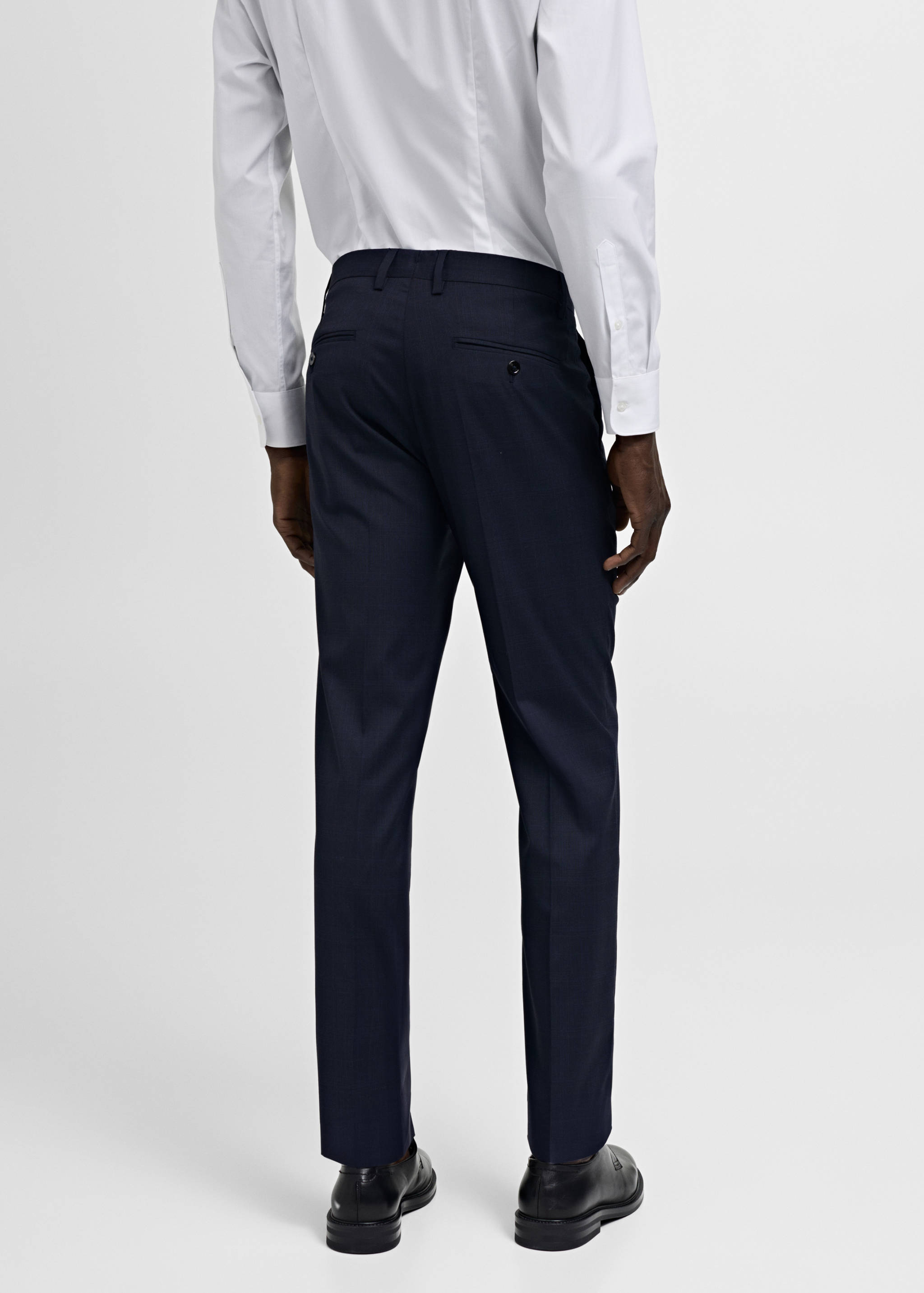 Milan slim-fit suit trousers - Reverse of the article
