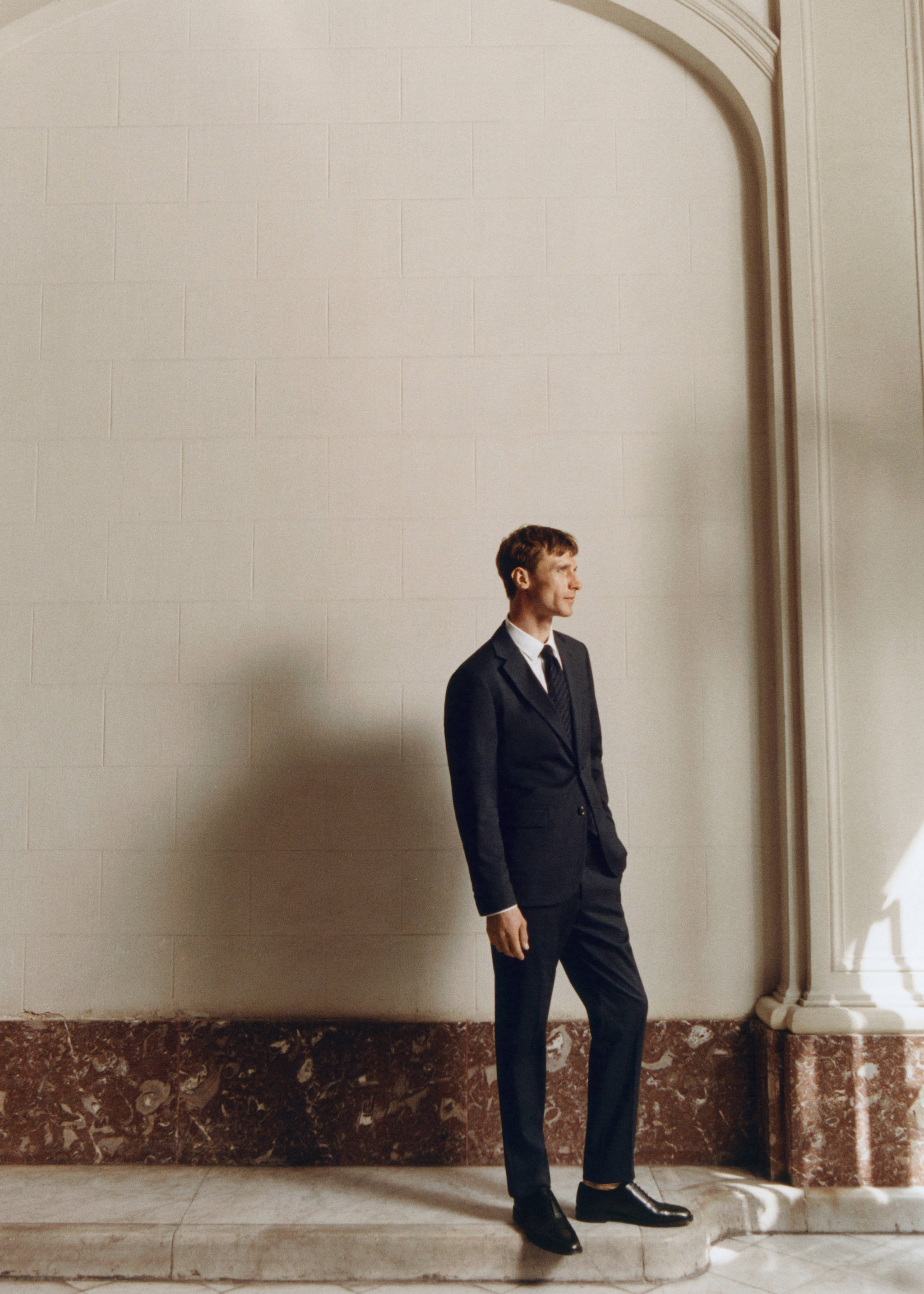 Milan slim-fit suit trousers - Details of the article 3