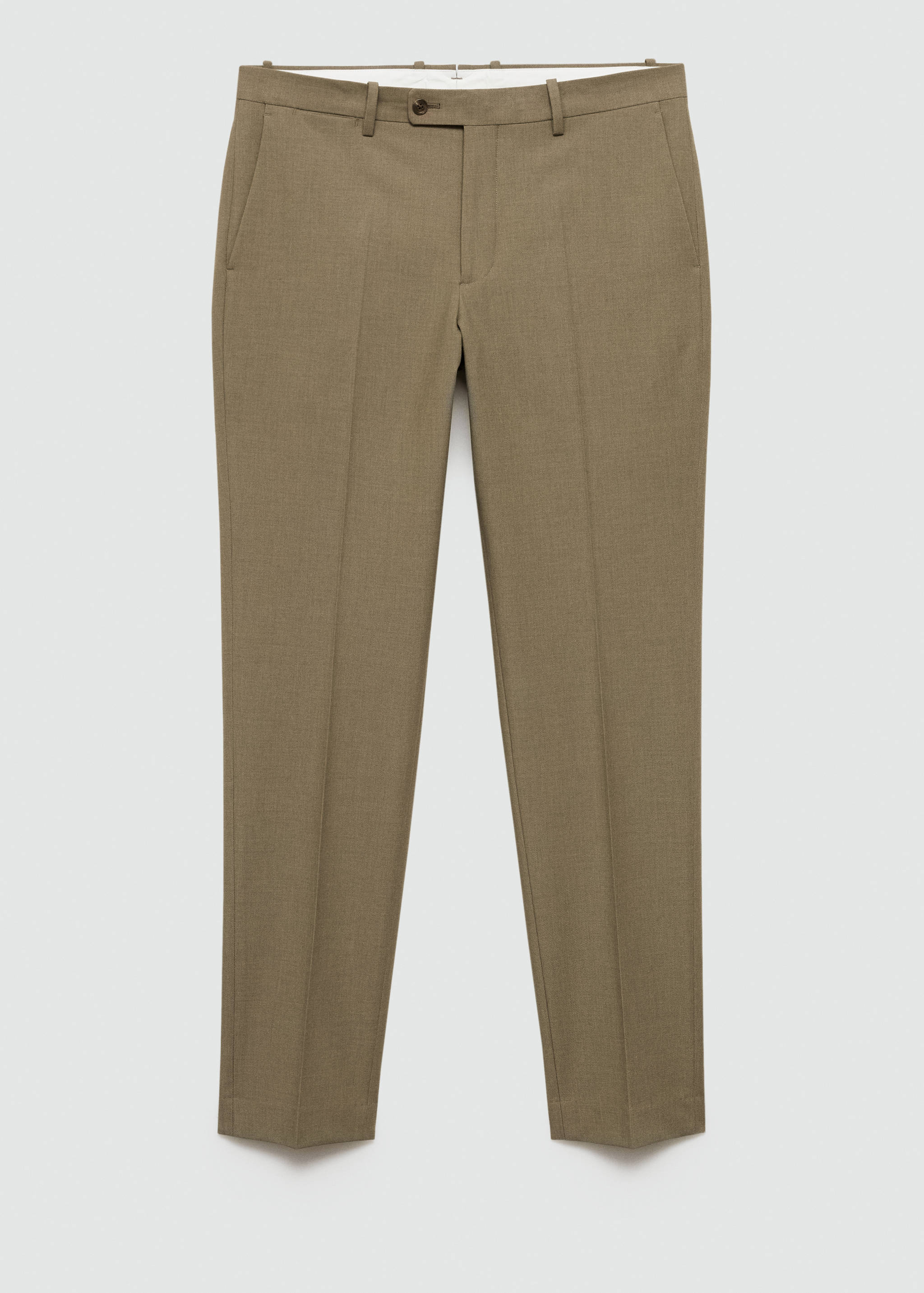 Stretch-fabric slim-fit suit trousers - Article without model