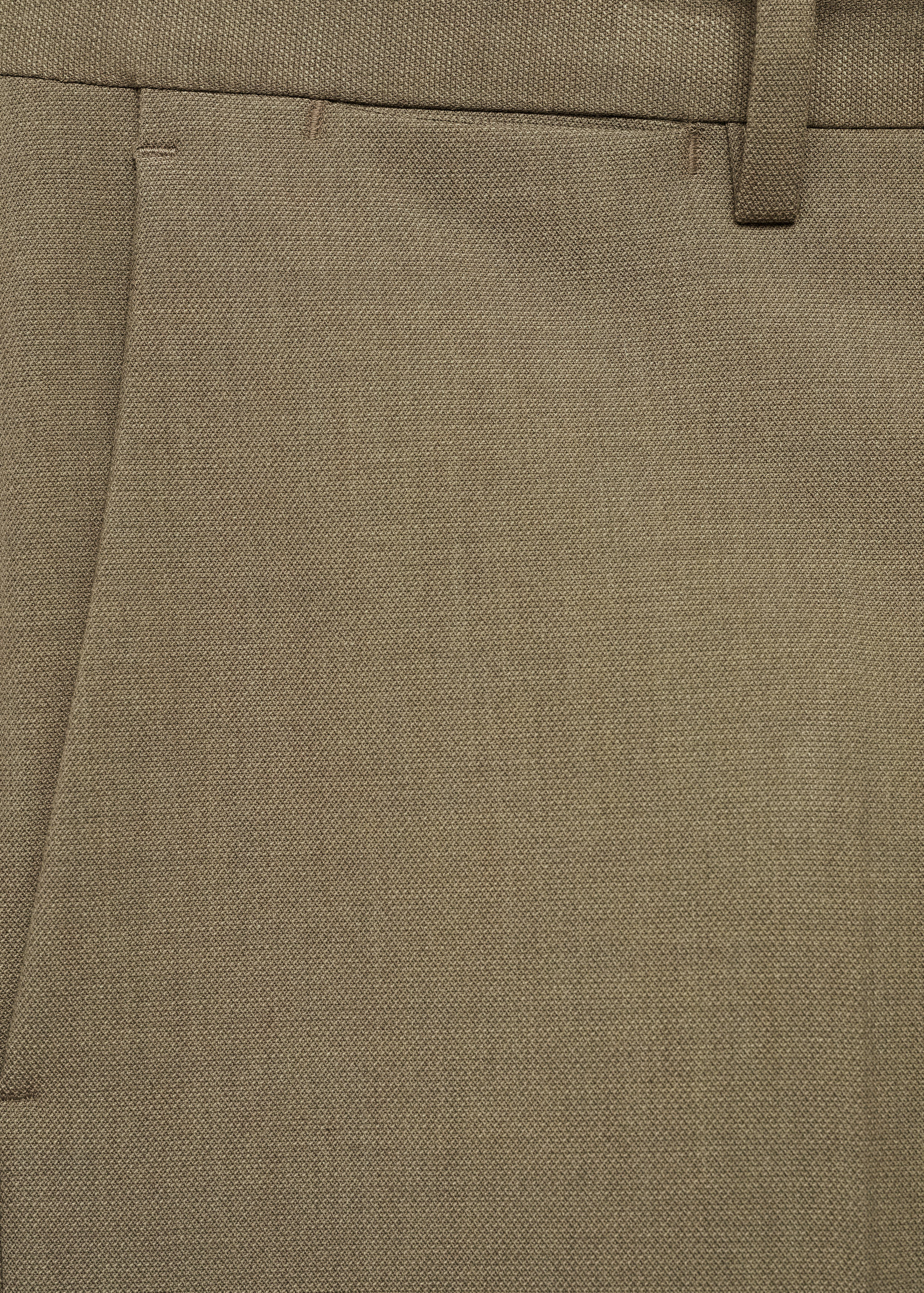 Stretch-fabric slim-fit suit trousers - Details of the article 0