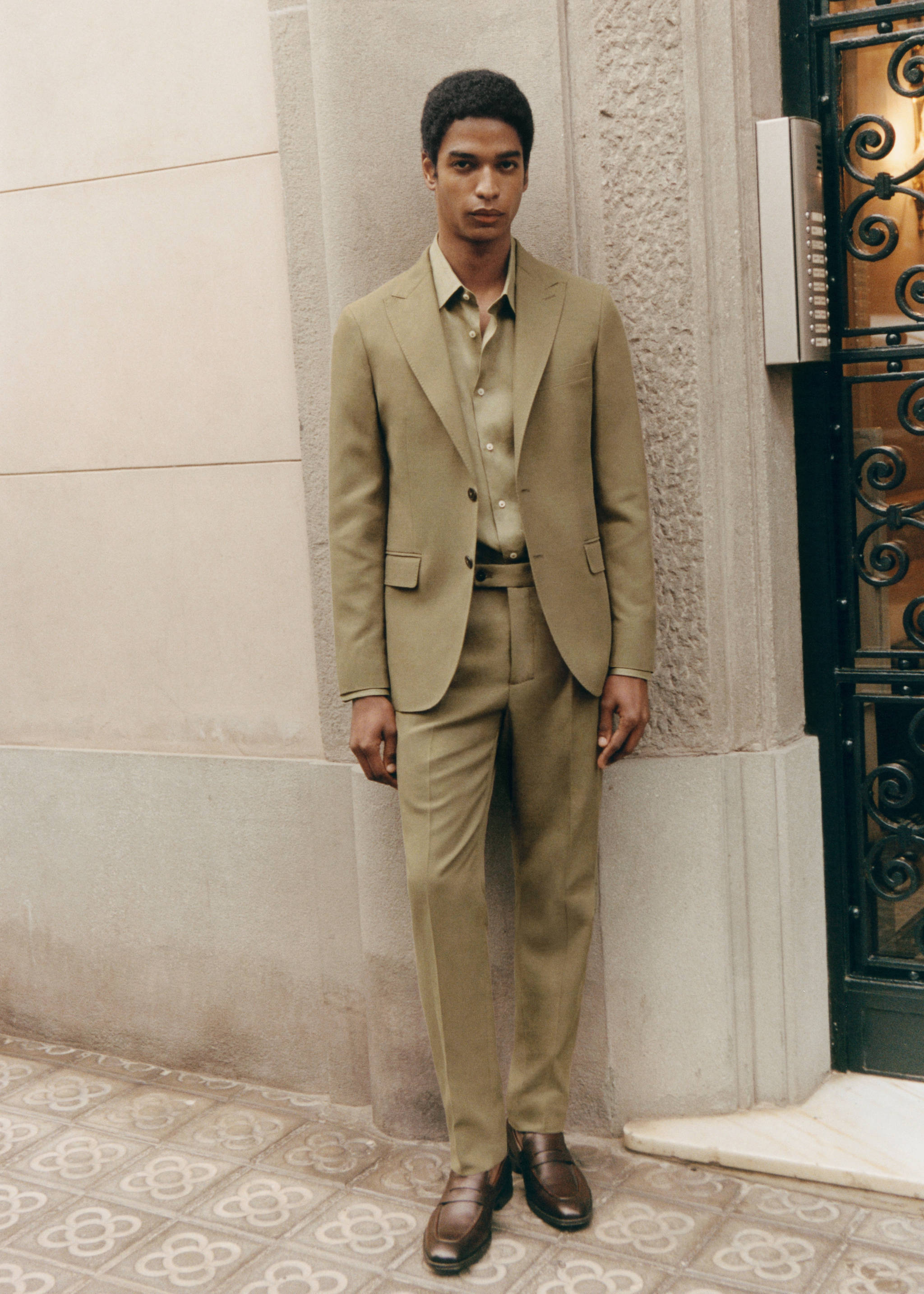 Pantalon costume Tencel™ slim-fit pinces - Détail de l'article 3