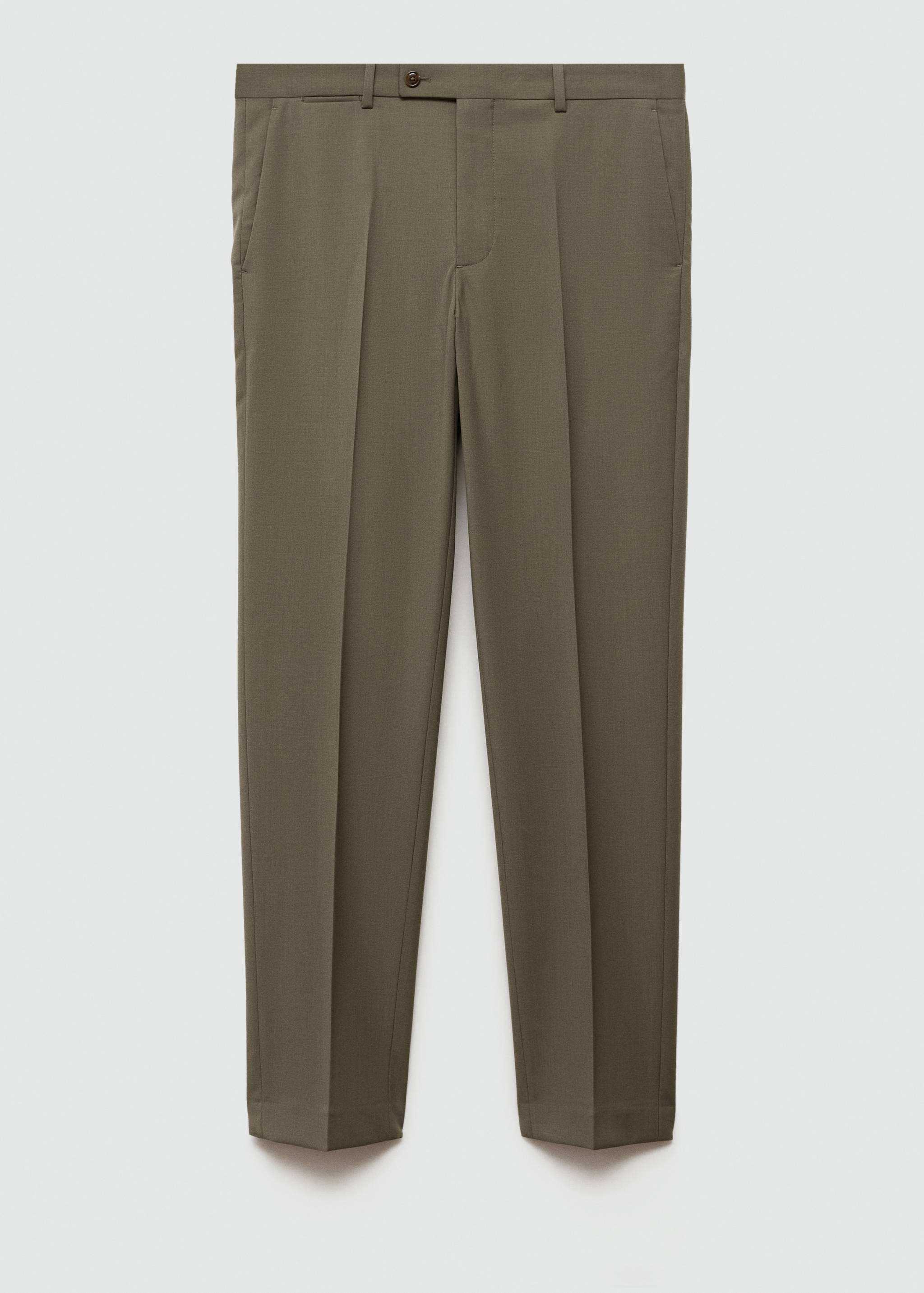 100% virgin wool slim-fit suit trousers - Article without model
