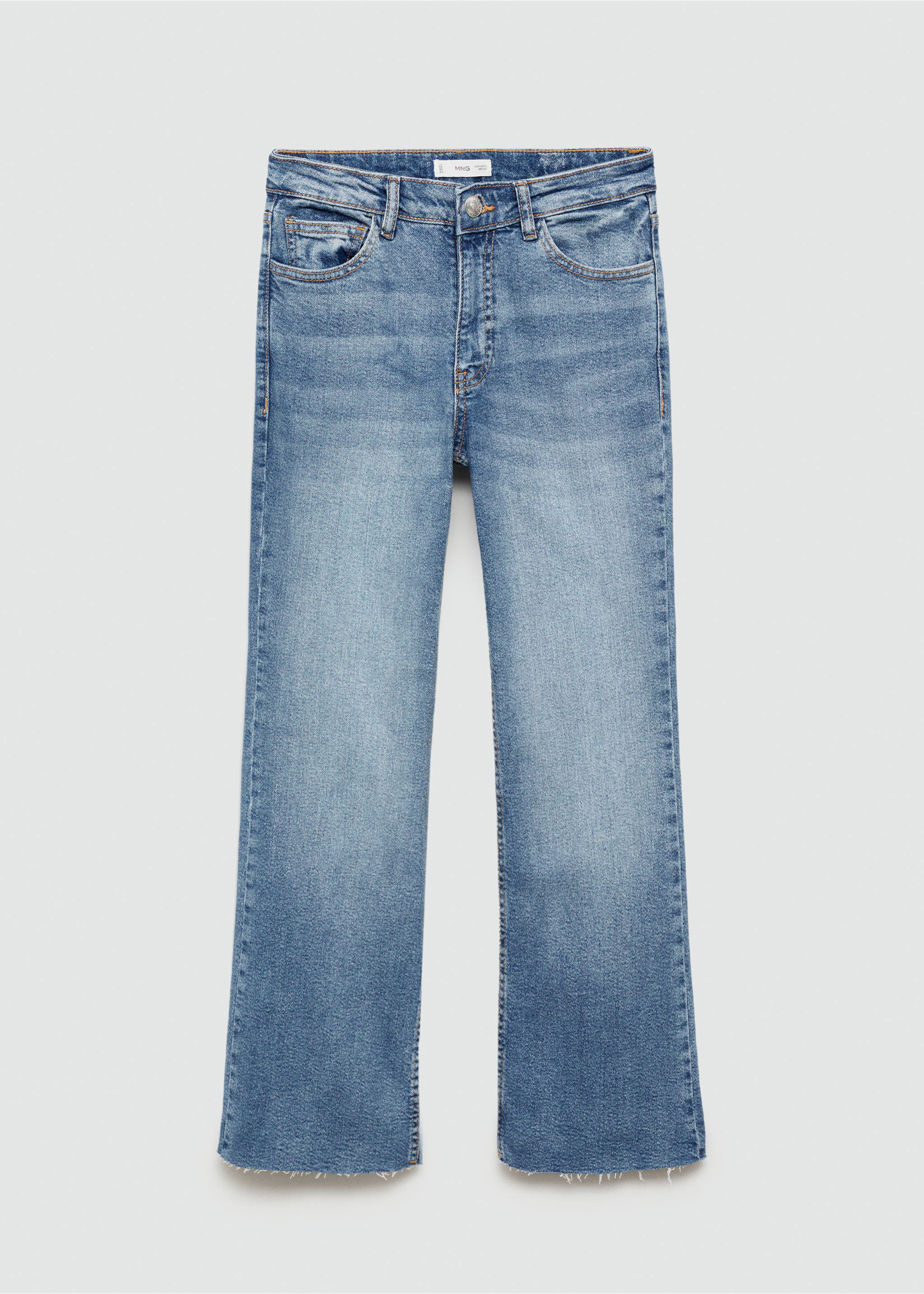 Flared finished jeans - Article without model, Medium Blue. Ref: 77000617-00.
