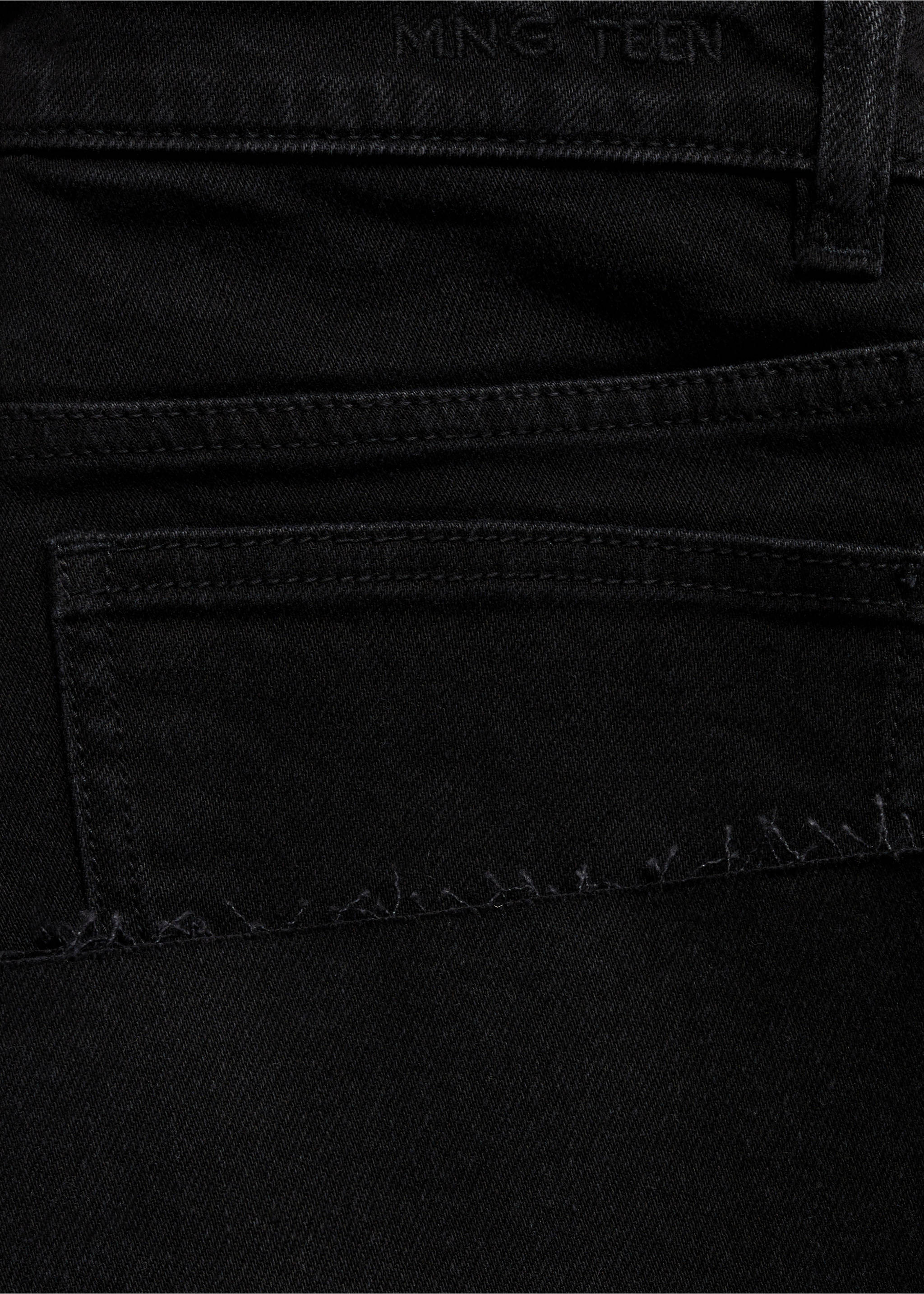 Jean flare crop - Détail de l'article 0, Noir. Ref: 77000618-00.