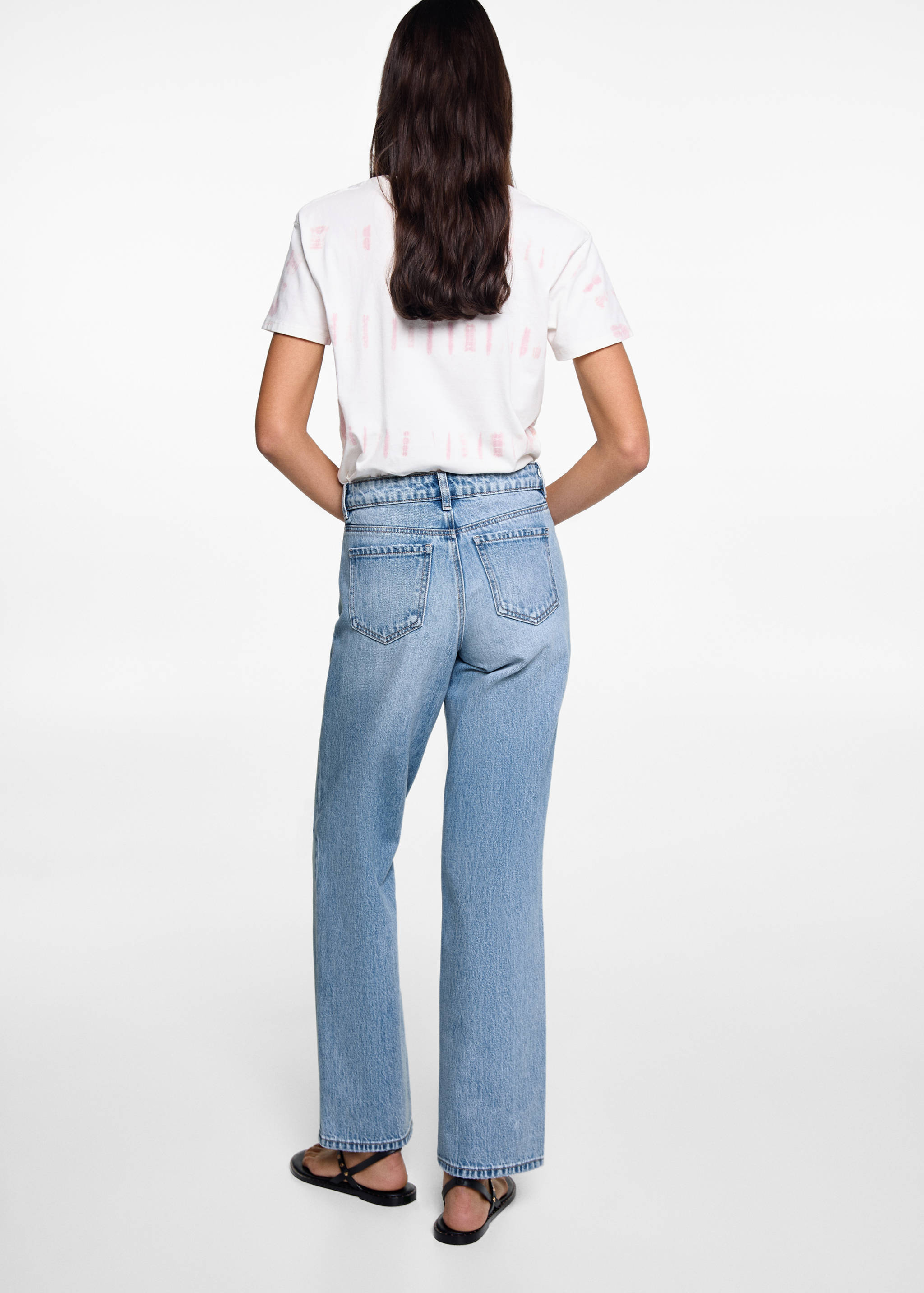 Jean droit taille normale déchiré - Verso de l’article