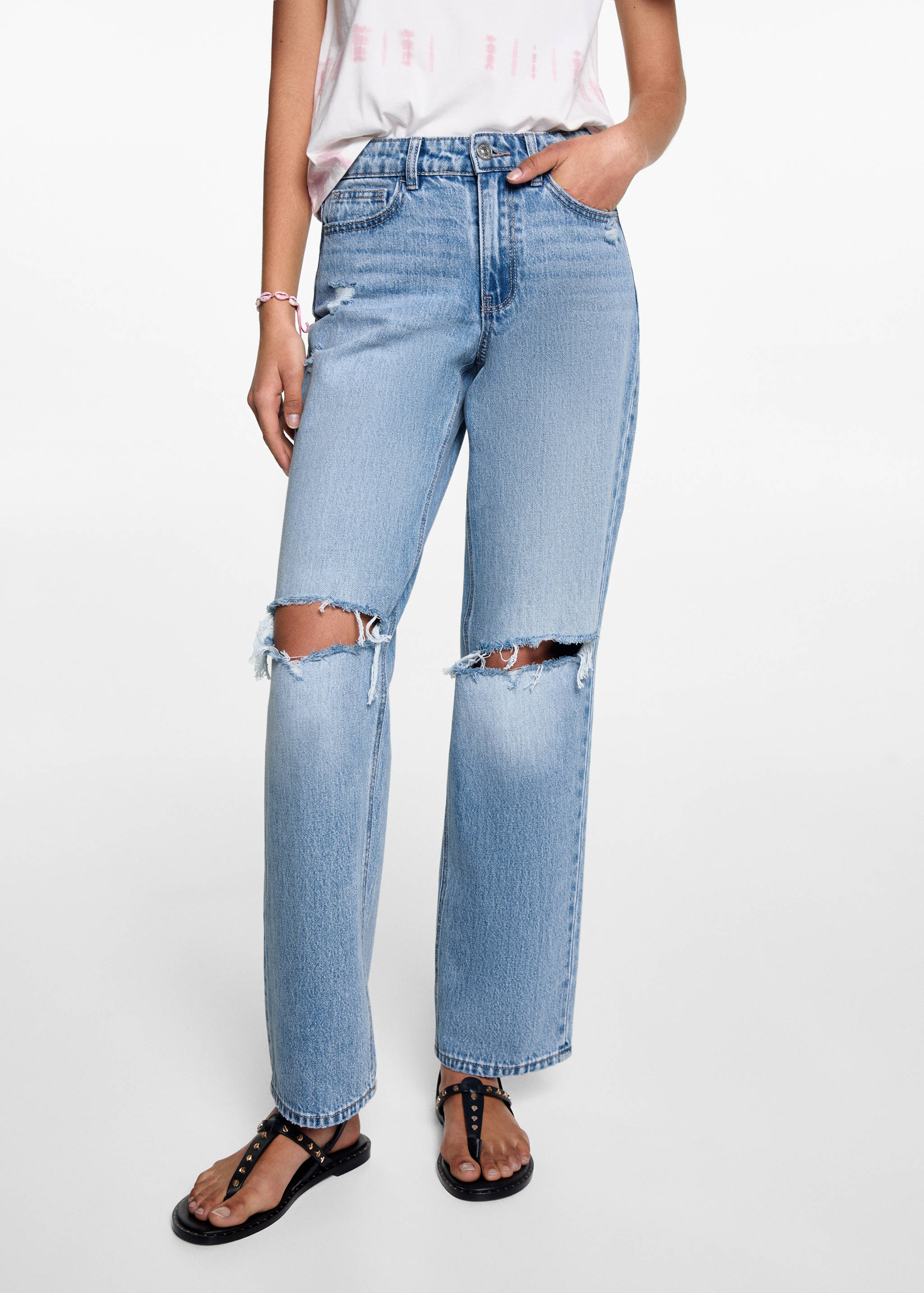 Jean droit taille normale déchiré - Détail de l'article 6