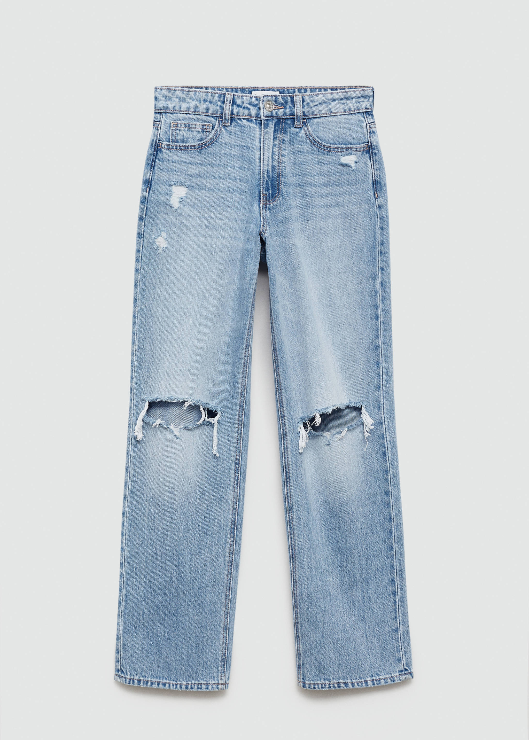 Jeans recto tiro medio rotos - Artículo sin modelo
