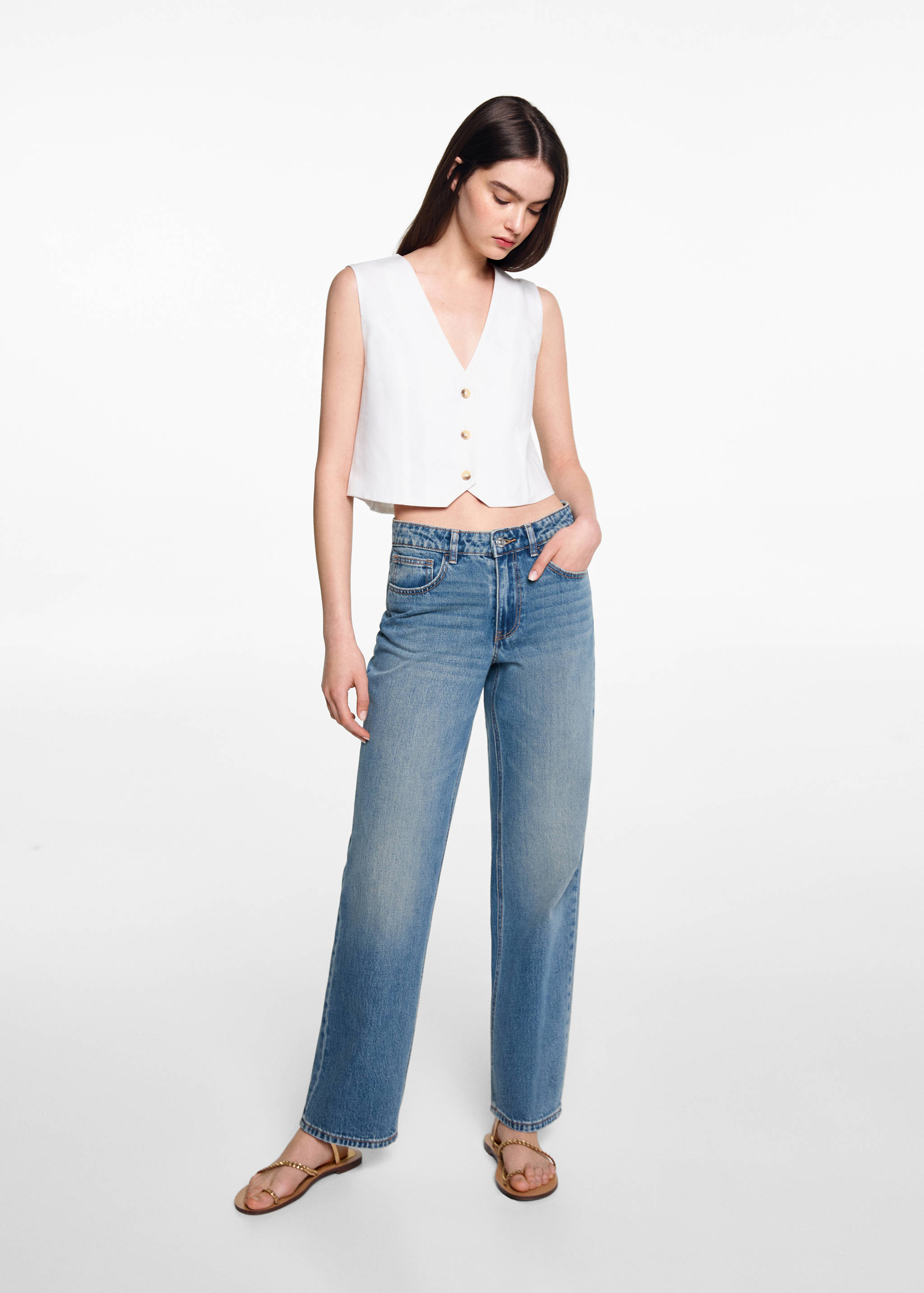 Raka jeans medium midja - Allmän bild