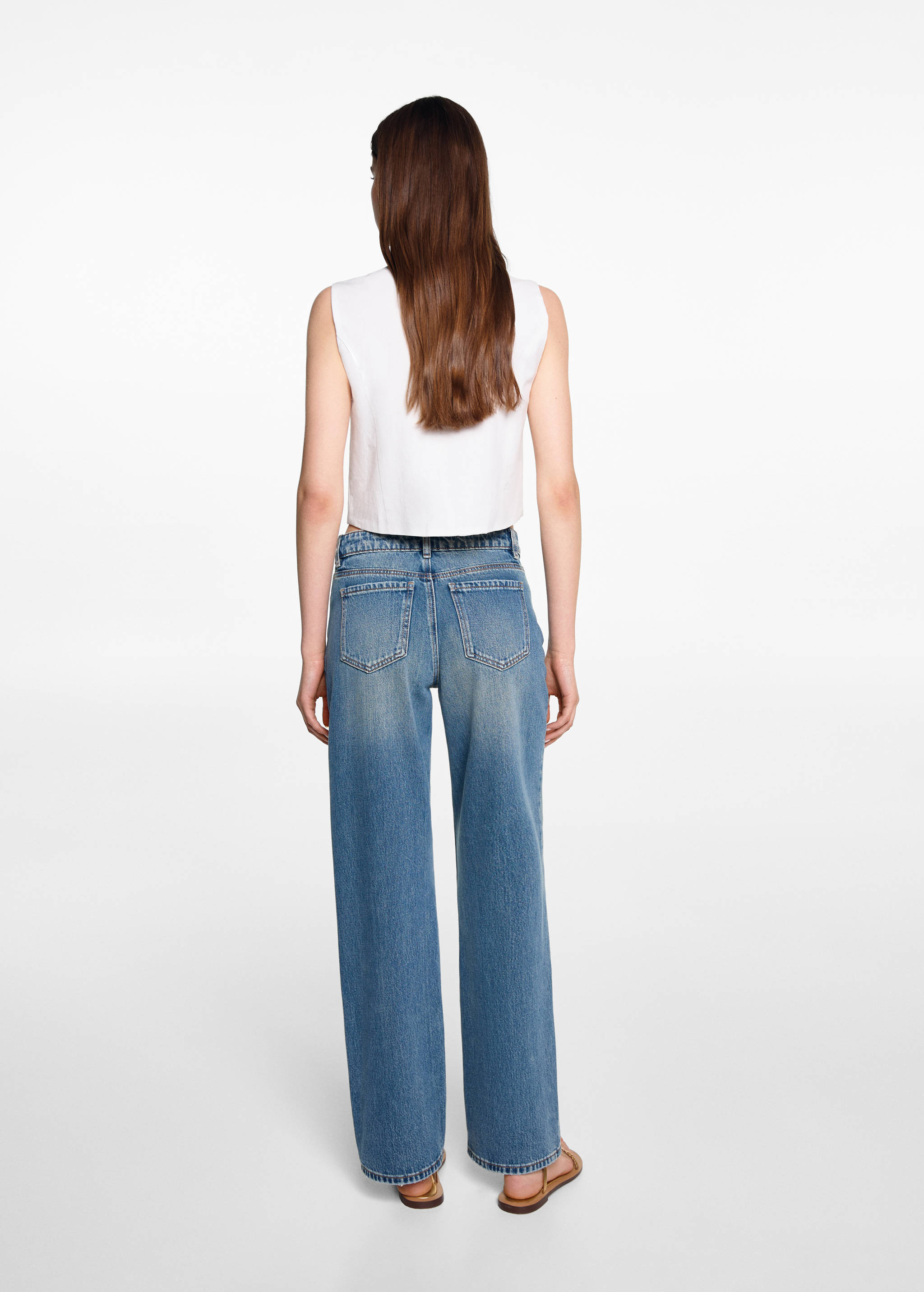 Raka jeans medium midja - Artikelns baksida
